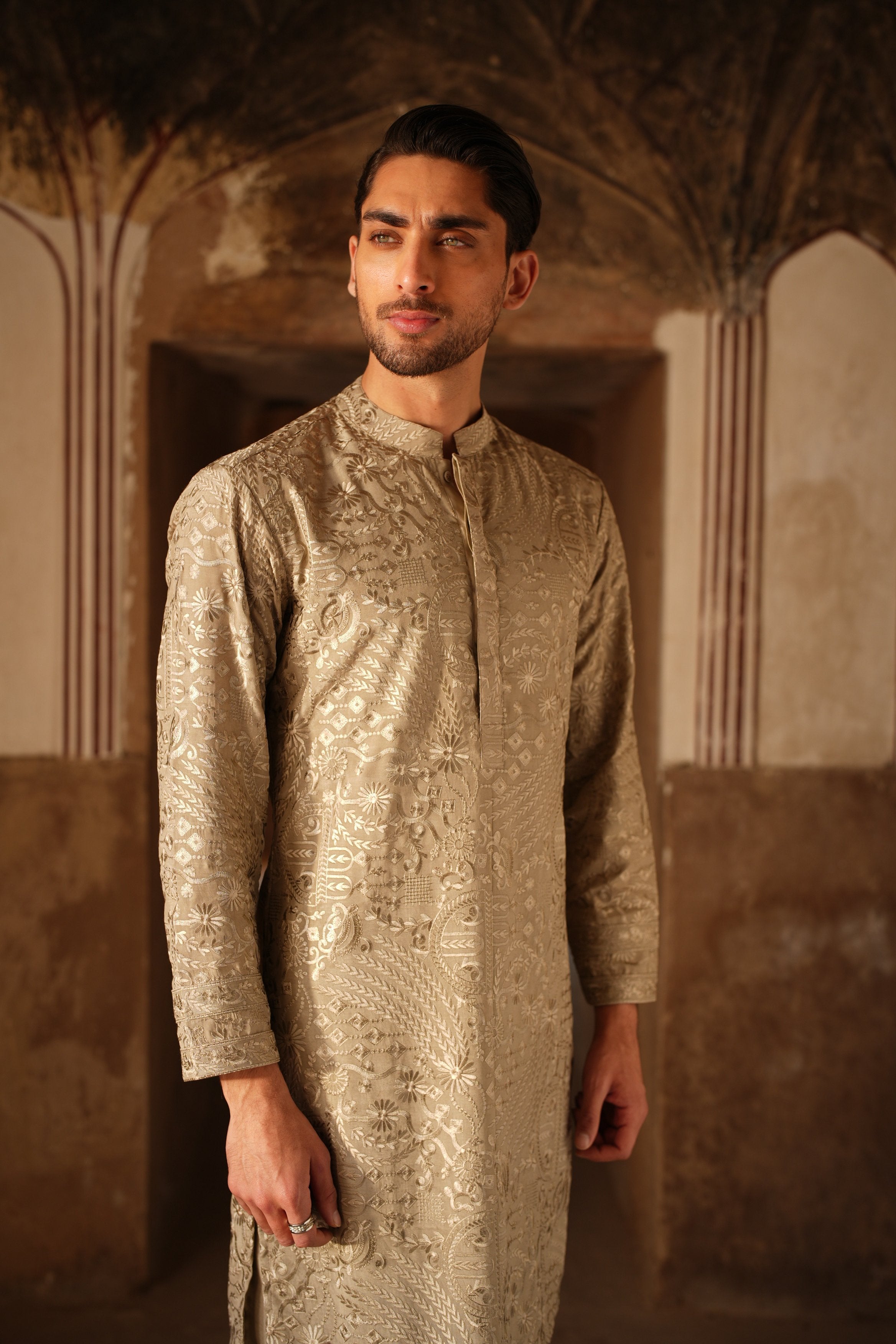 Antique Copper Kurta Trouser.