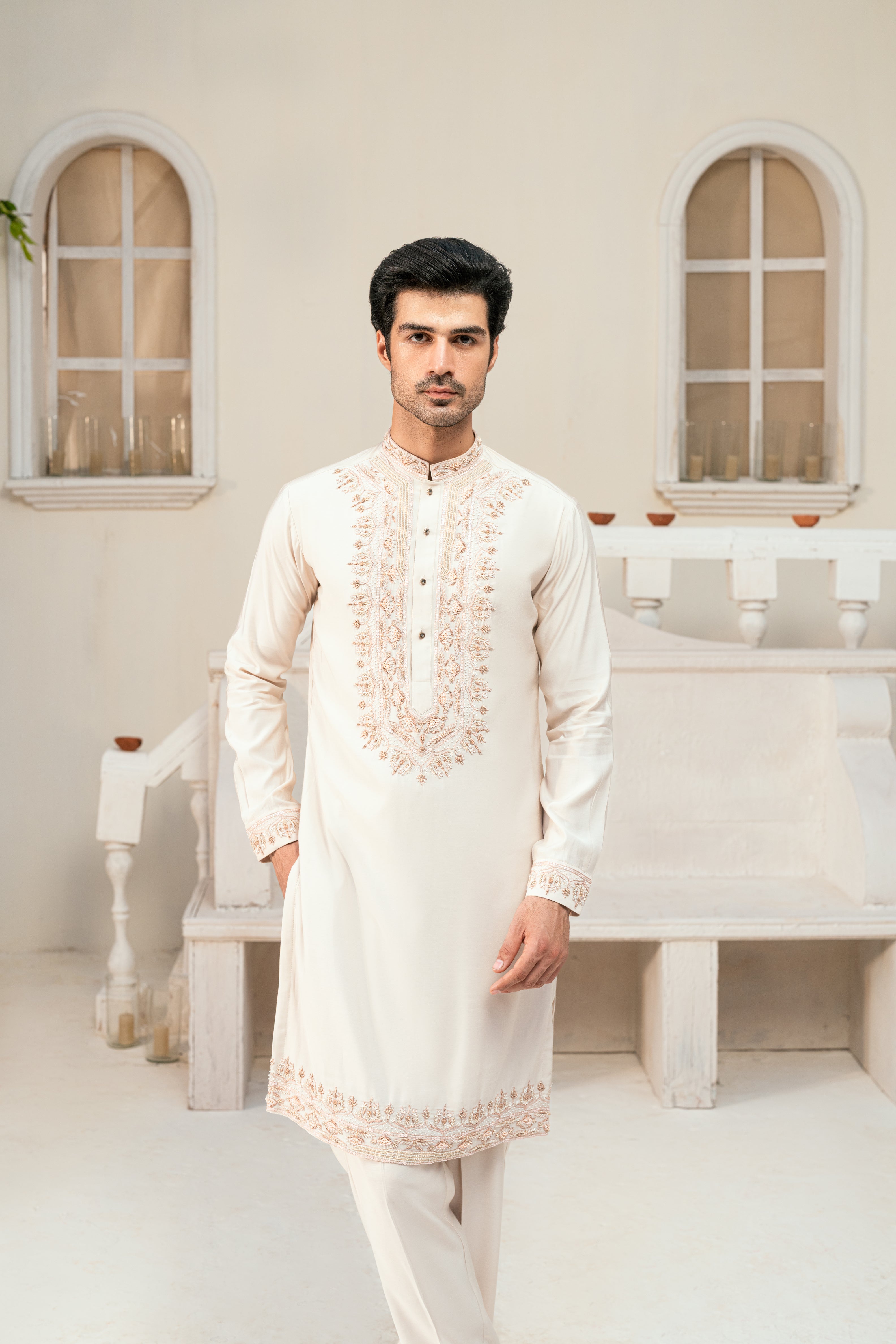 Soft Pink Kurta Trouser