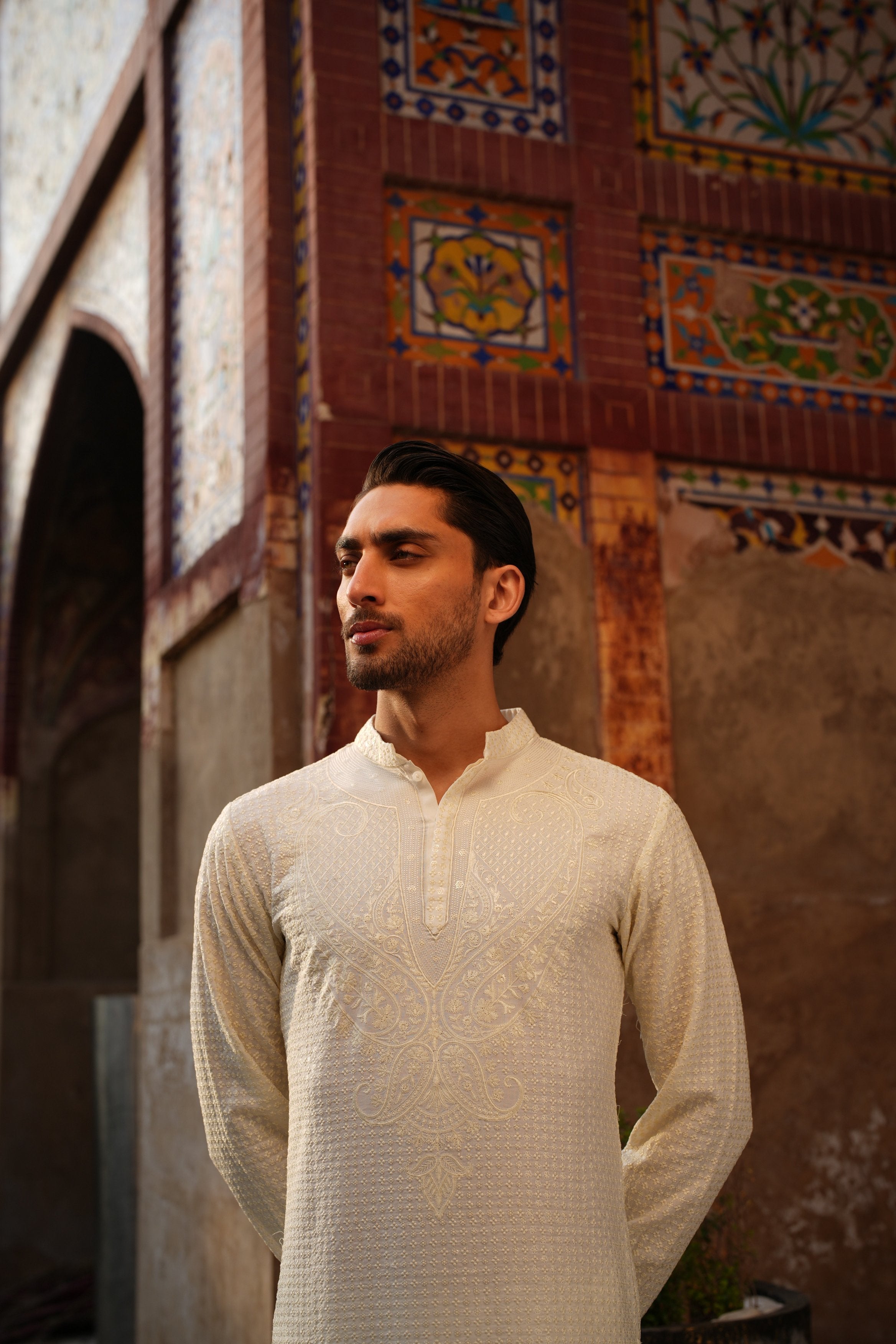 Soft Ivory Kurta Trouser.