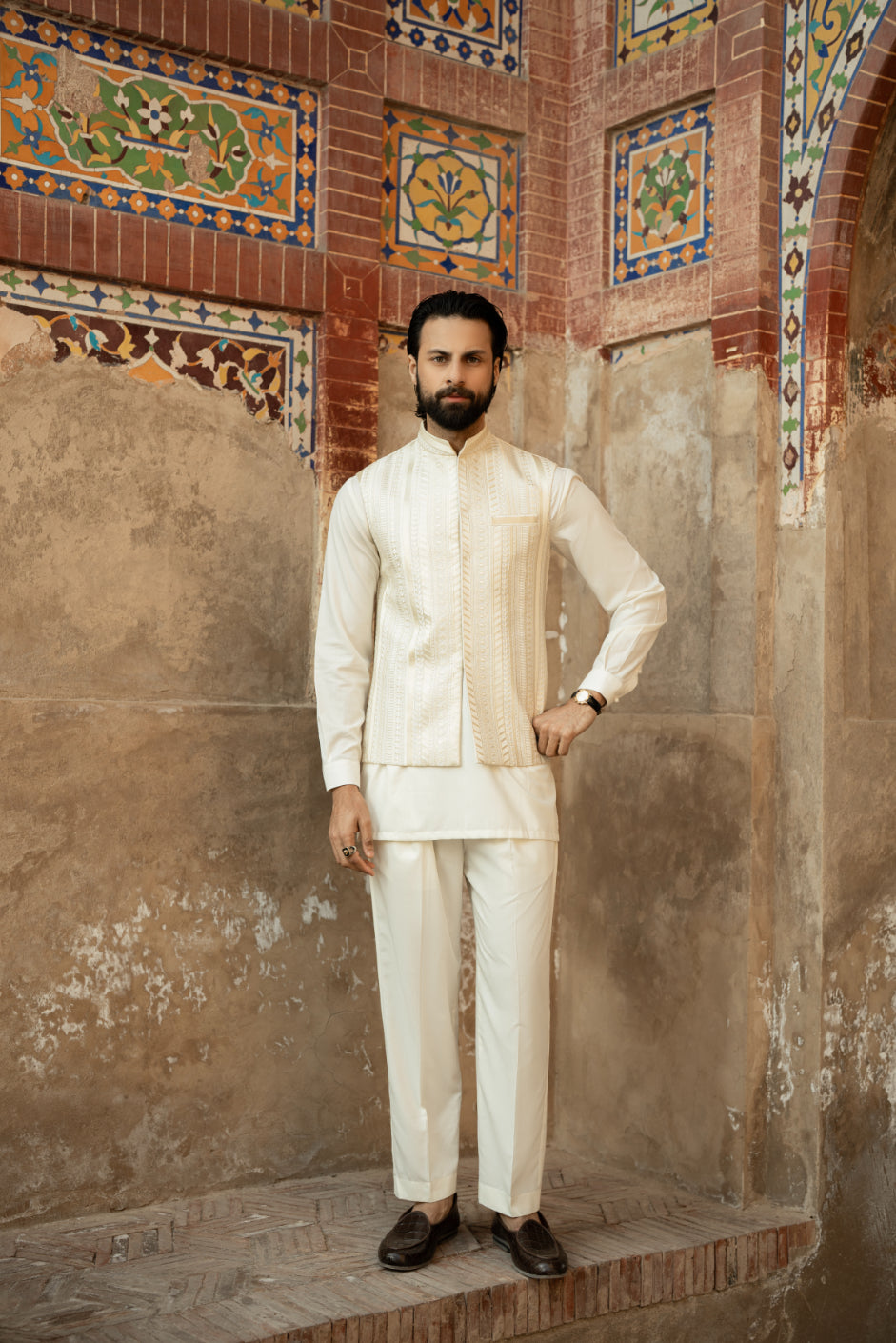 Moonlight Ivory Waistcoat