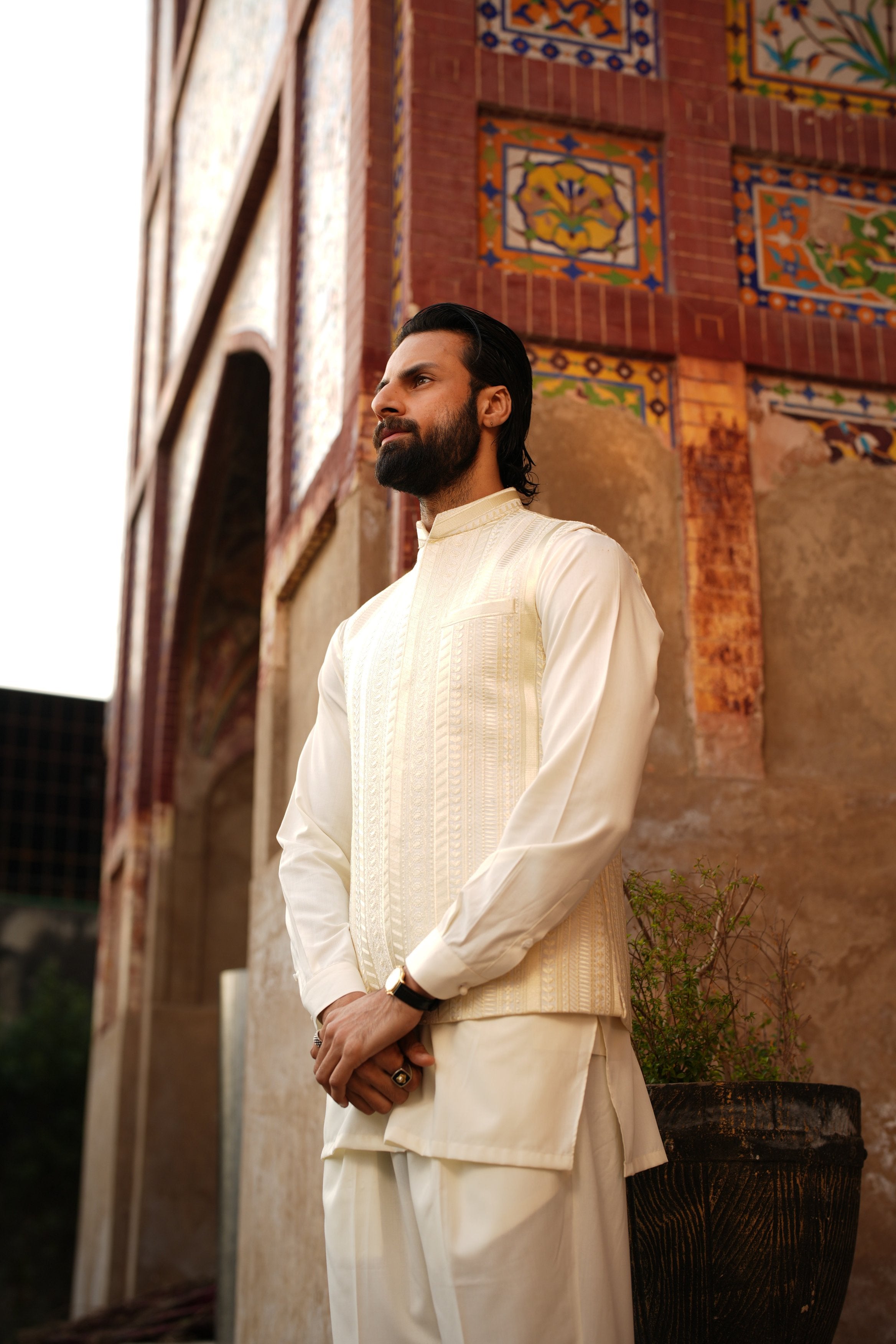 Moonlight Ivory Waistcoat.