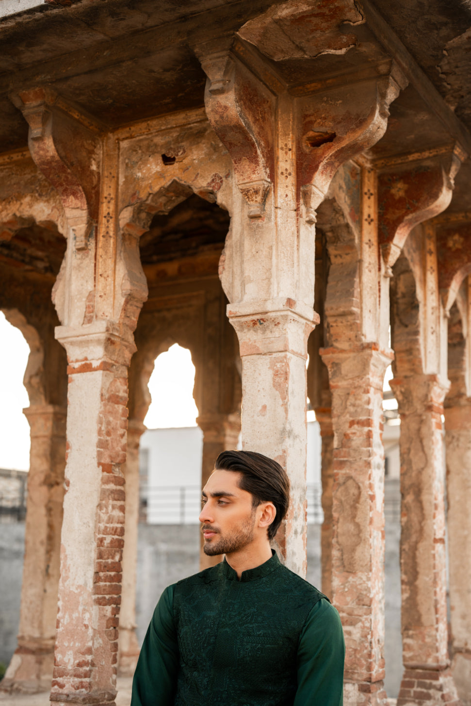 Emerald Silk Waistcoat