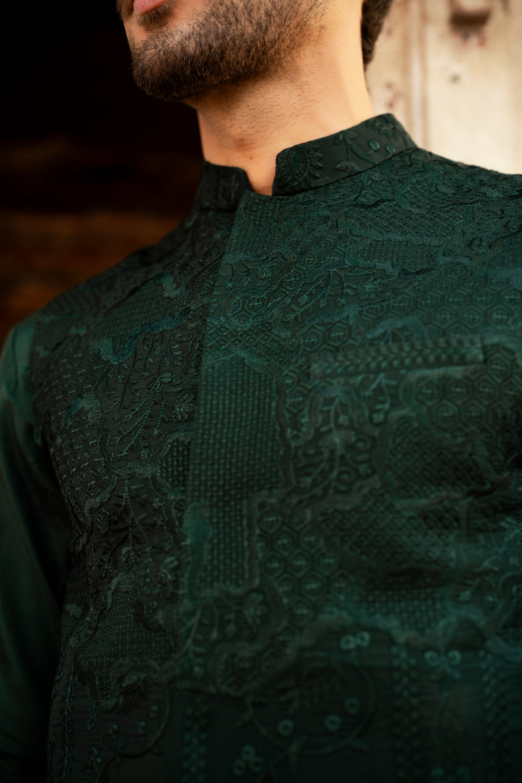 Emerald Silk Kurta Trouser