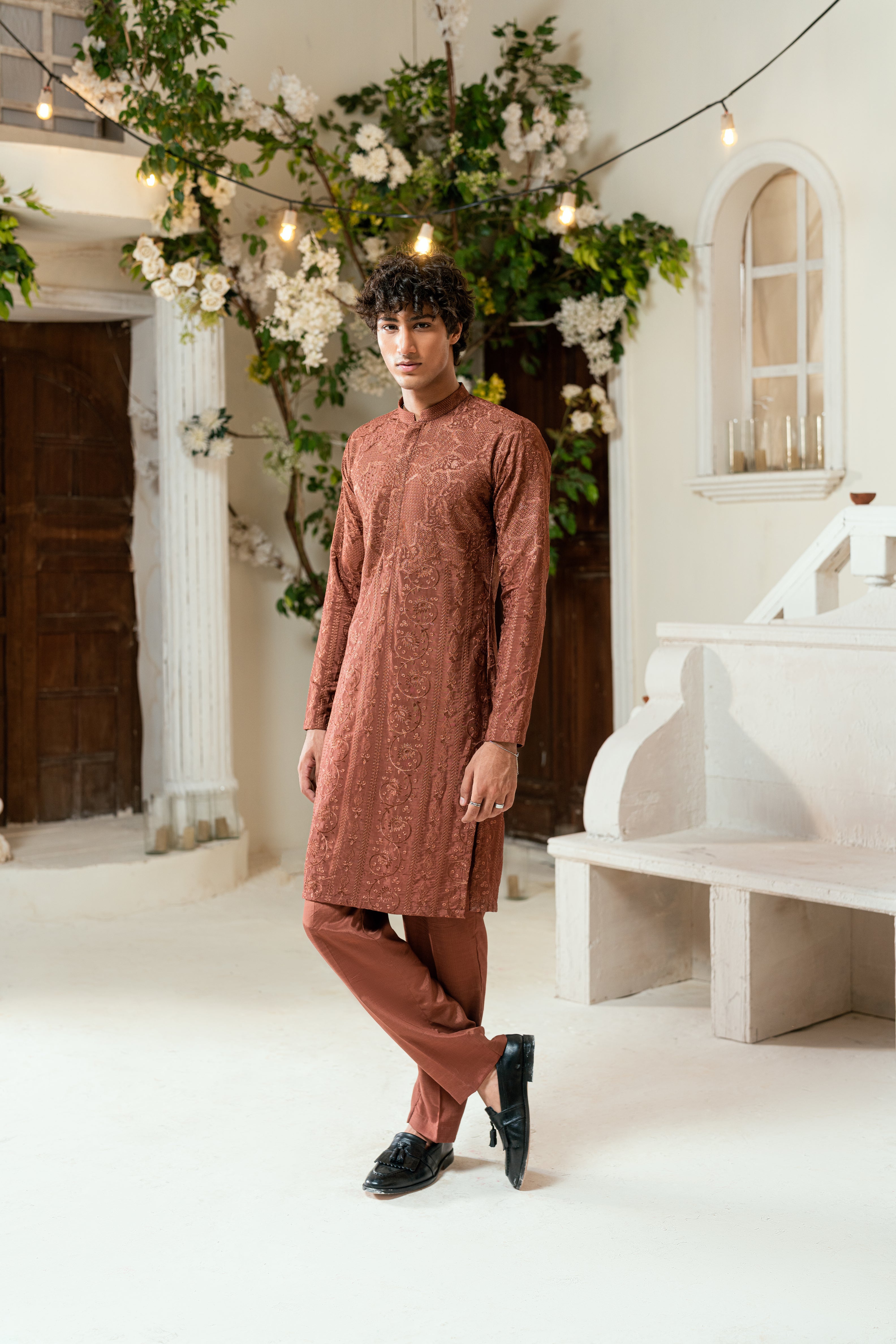 Brown Kurta Trouser