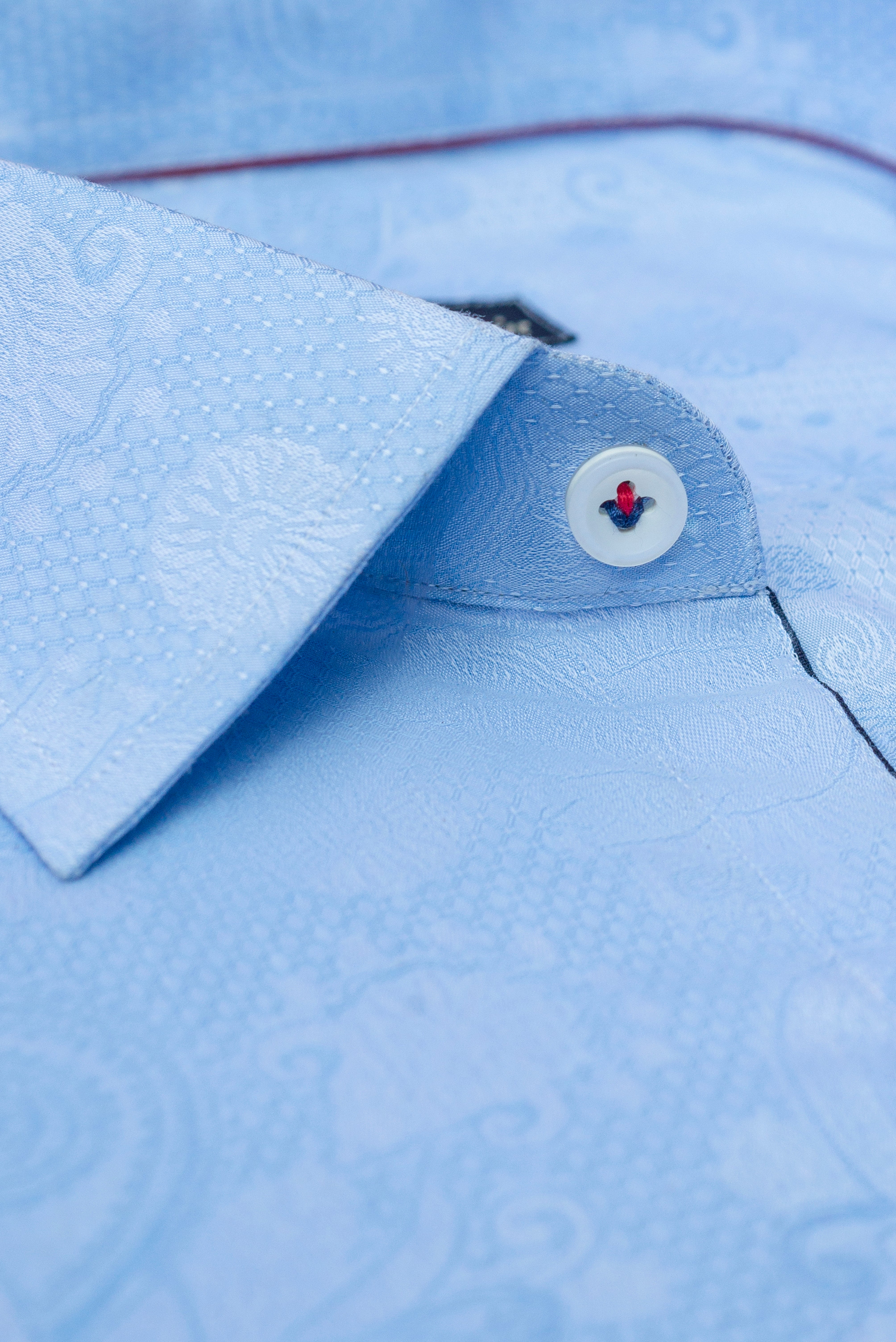 Sky blue paisley shirt