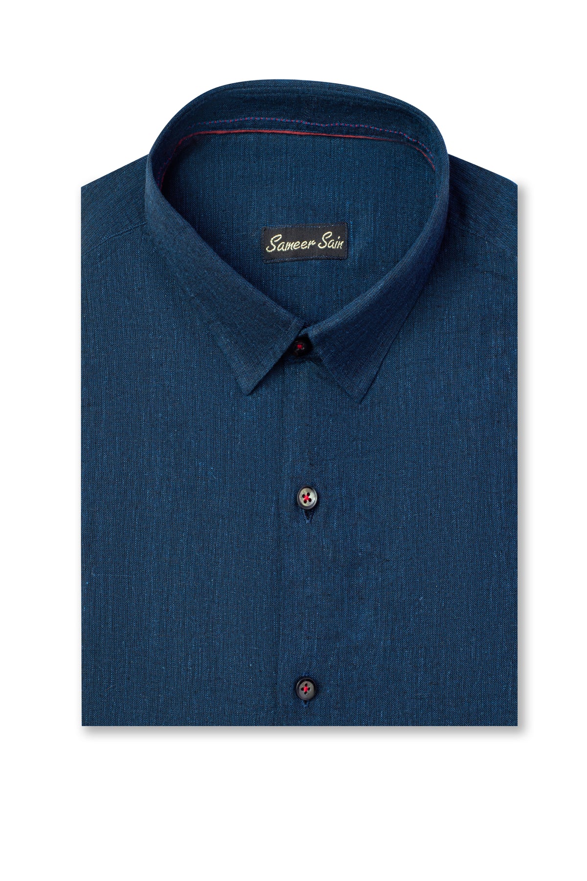 Blue linen shirt