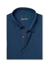 Blue linen shirt