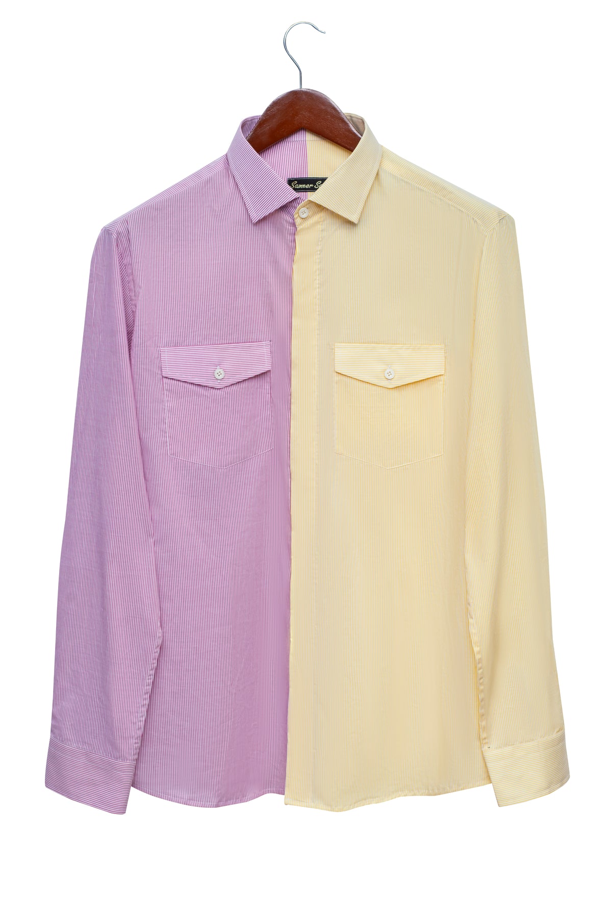 MIX AND MATCH YELLOW PINK SHIRT