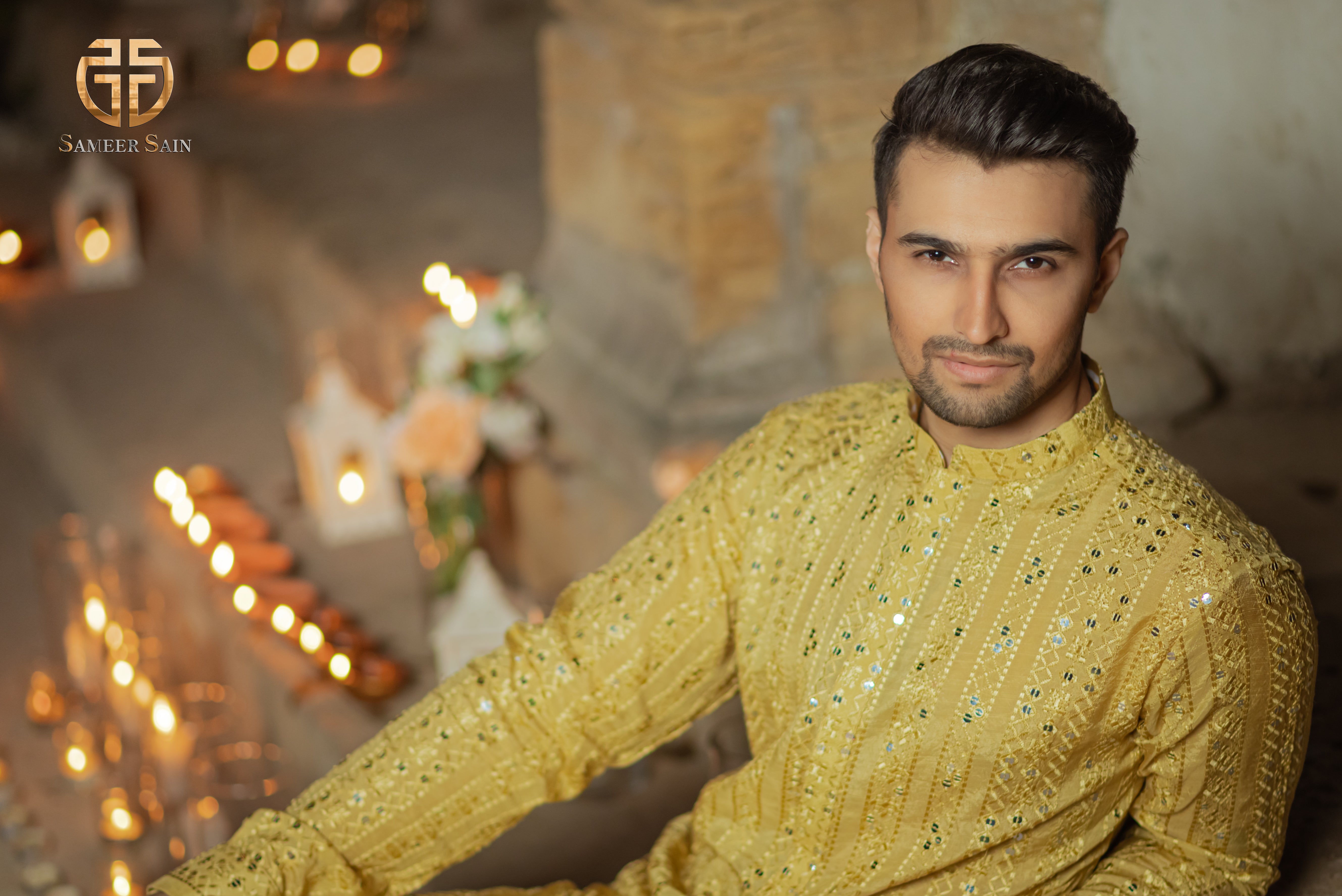 Yellow kurta and trouser