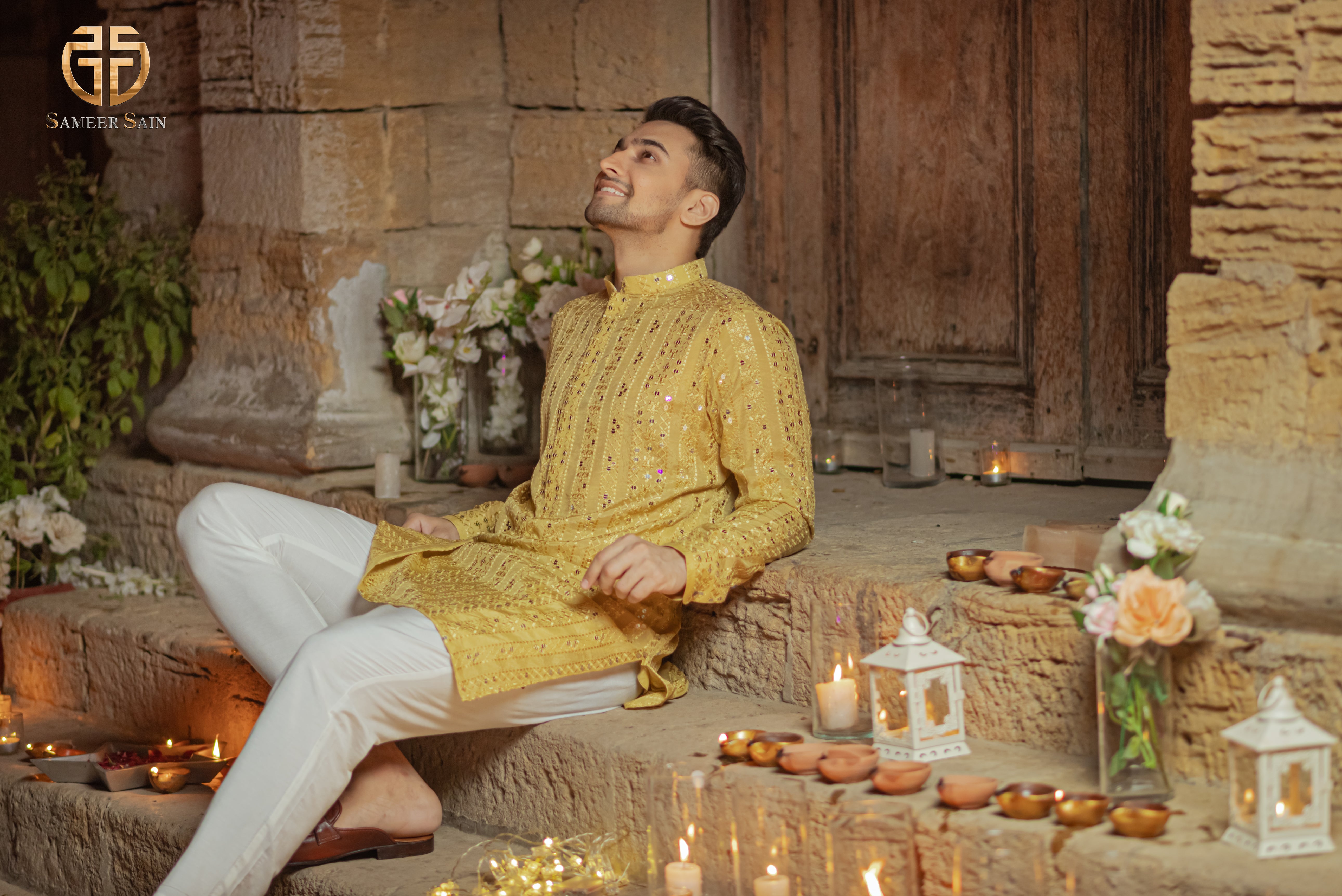 Yellow kurta and trouser