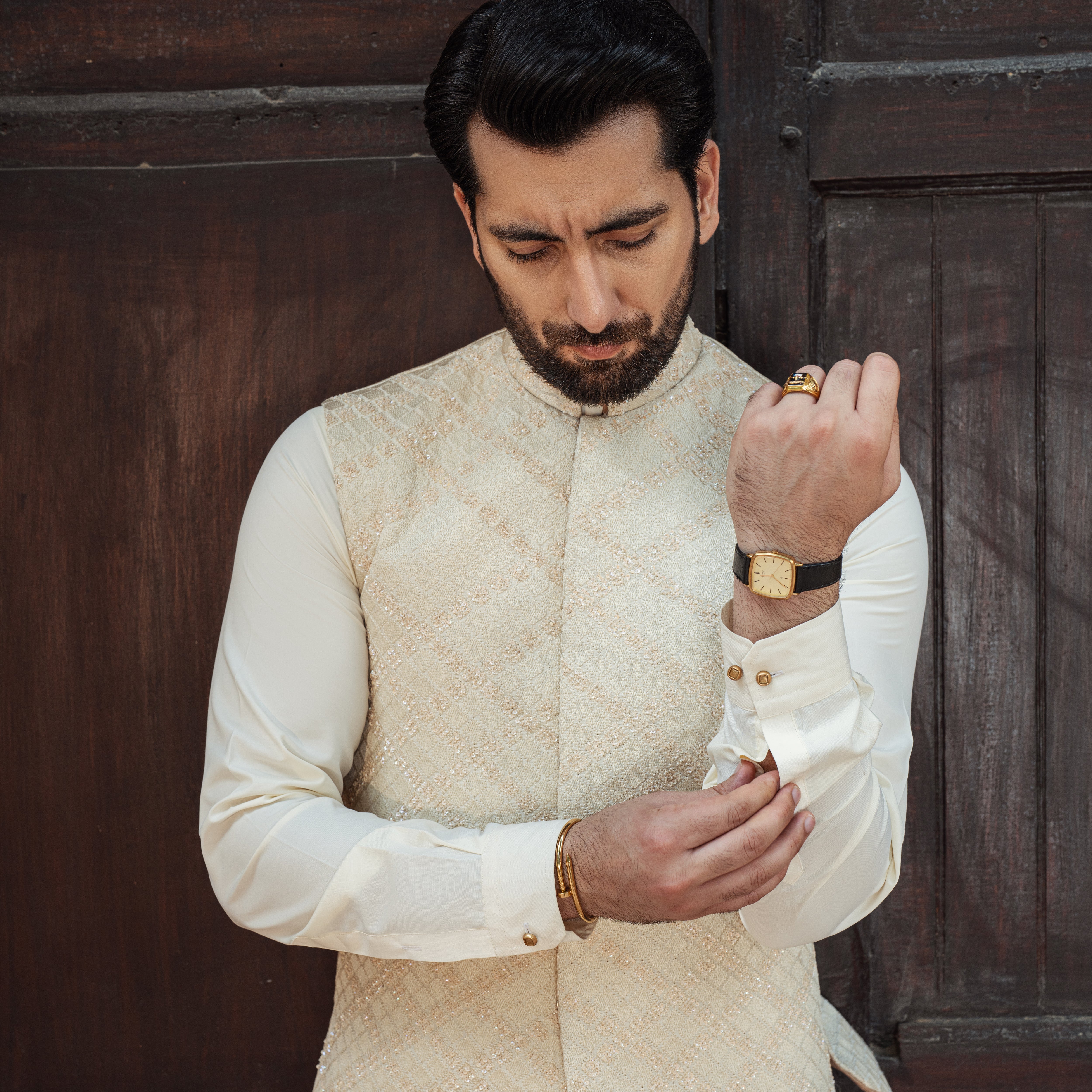 Off White Cross Check Diamond Waistcoat