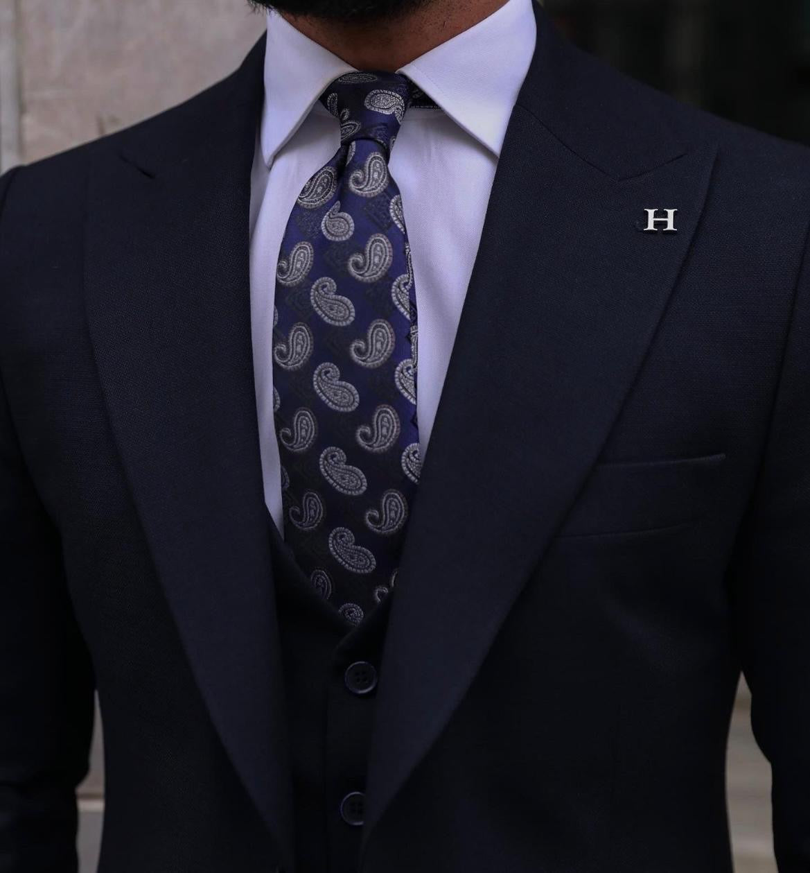 Executive blue Three-Piece.