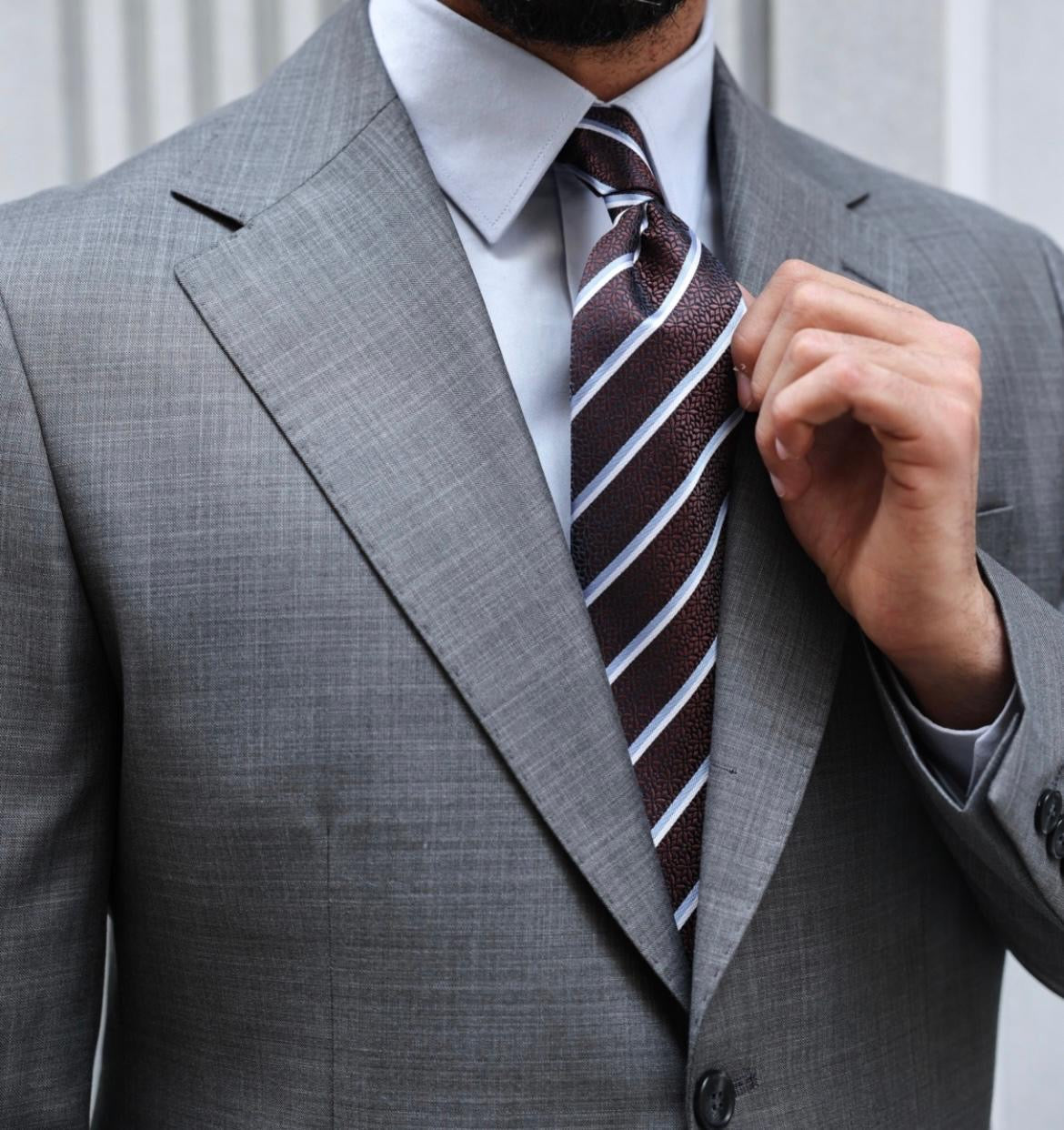 Mid Grey Two-Piece Suit.