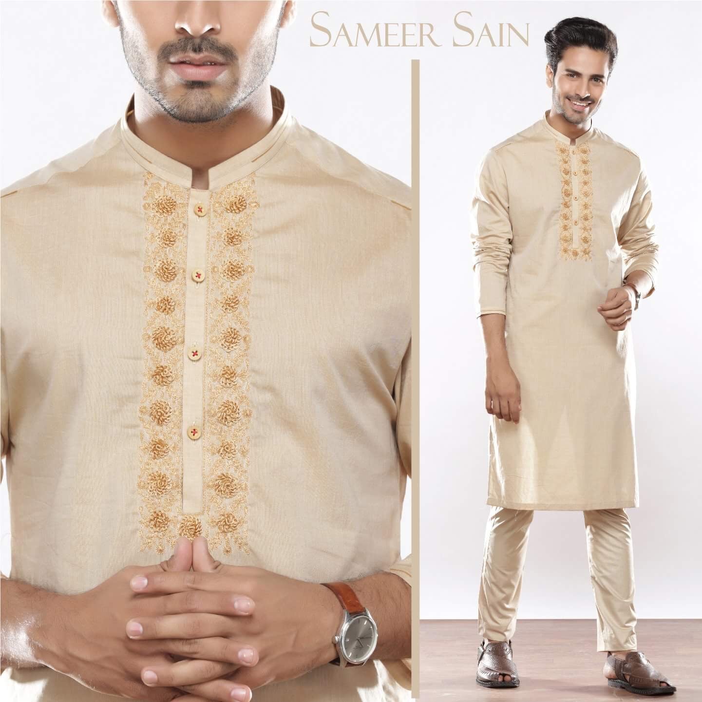 BADGE KURTA TROUSER