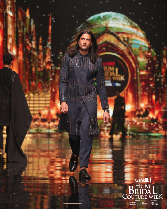Teal Sovereign Embellished Sherwani