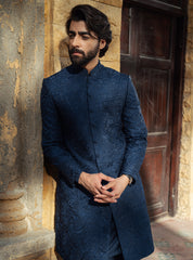 Attractive blue Sherwani