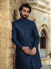 Attractive blue Sherwani