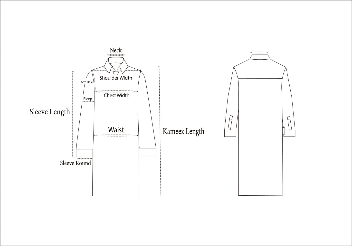 Shalwar Kameez — Stitching Only.