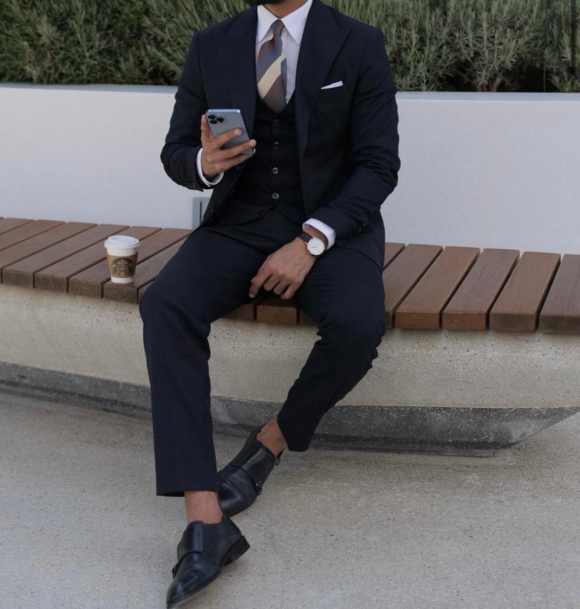 Deep Ocean Blue Suit.