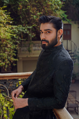 Black sherwani