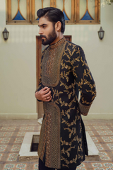 Black-Gold Royalty Sherwani.