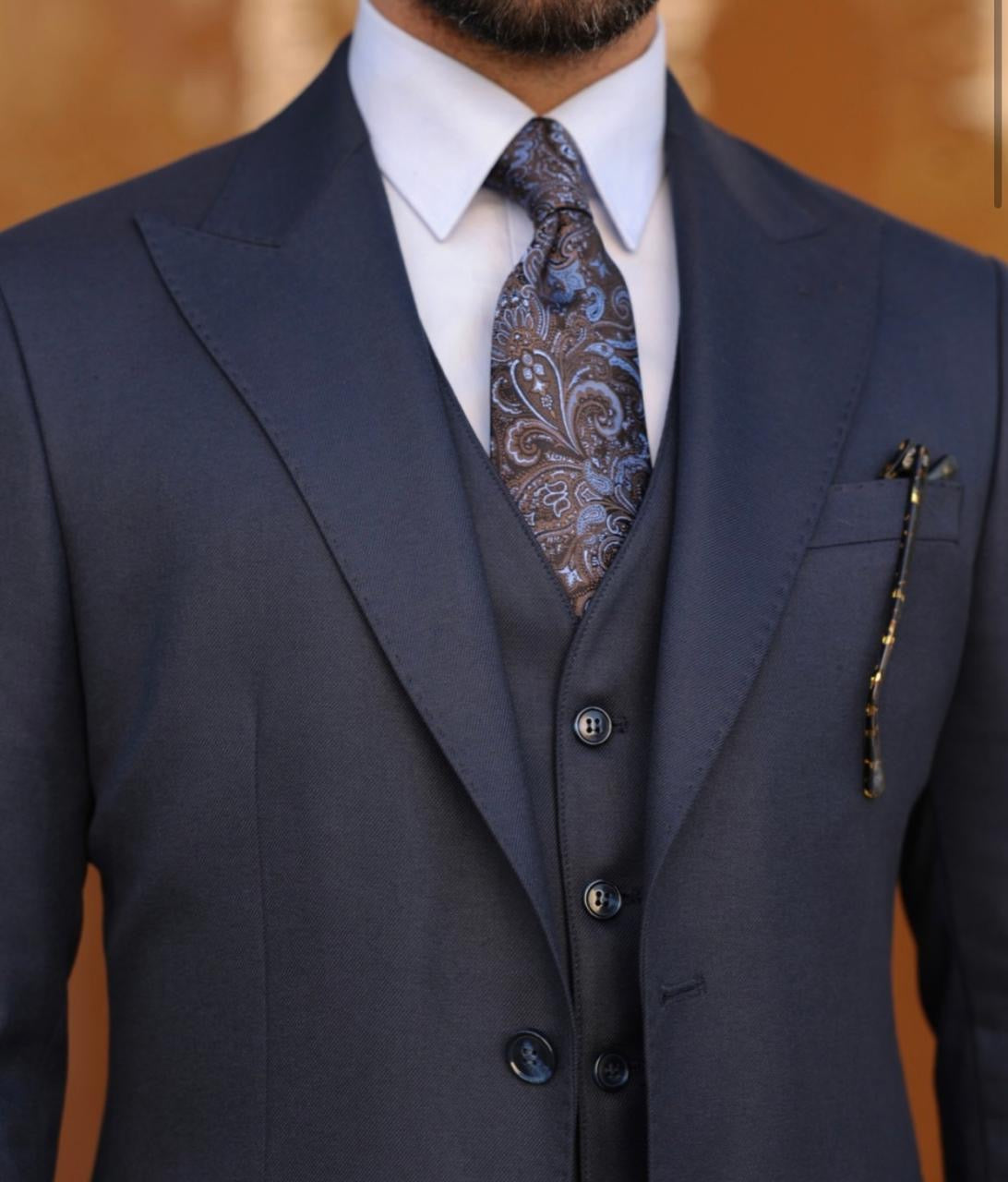 Navy Blue Suit.