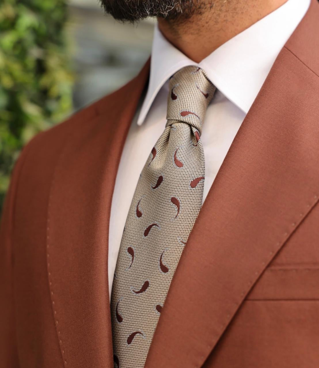 Rust Two-Piece Suit.