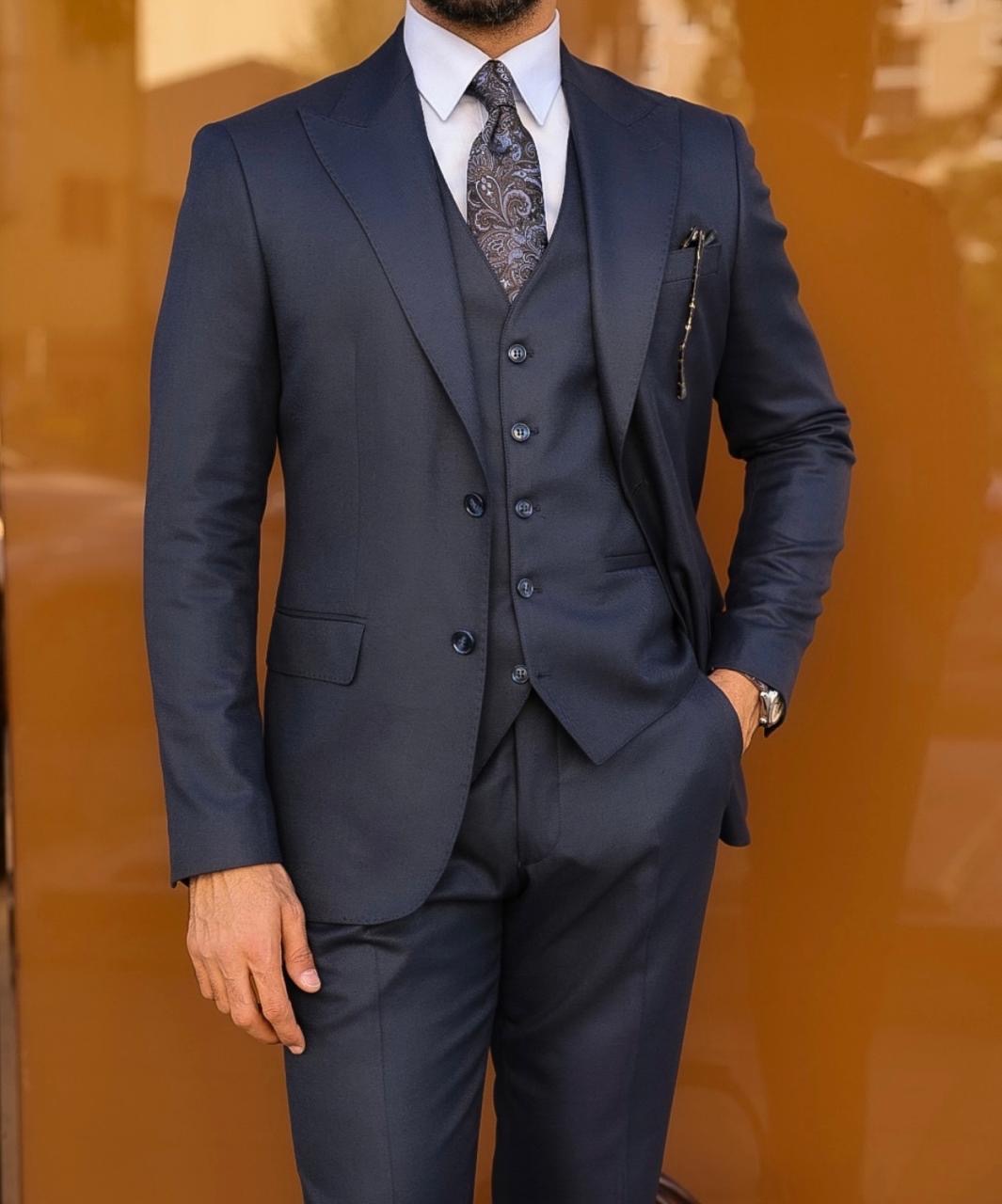Navy Blue Suit.