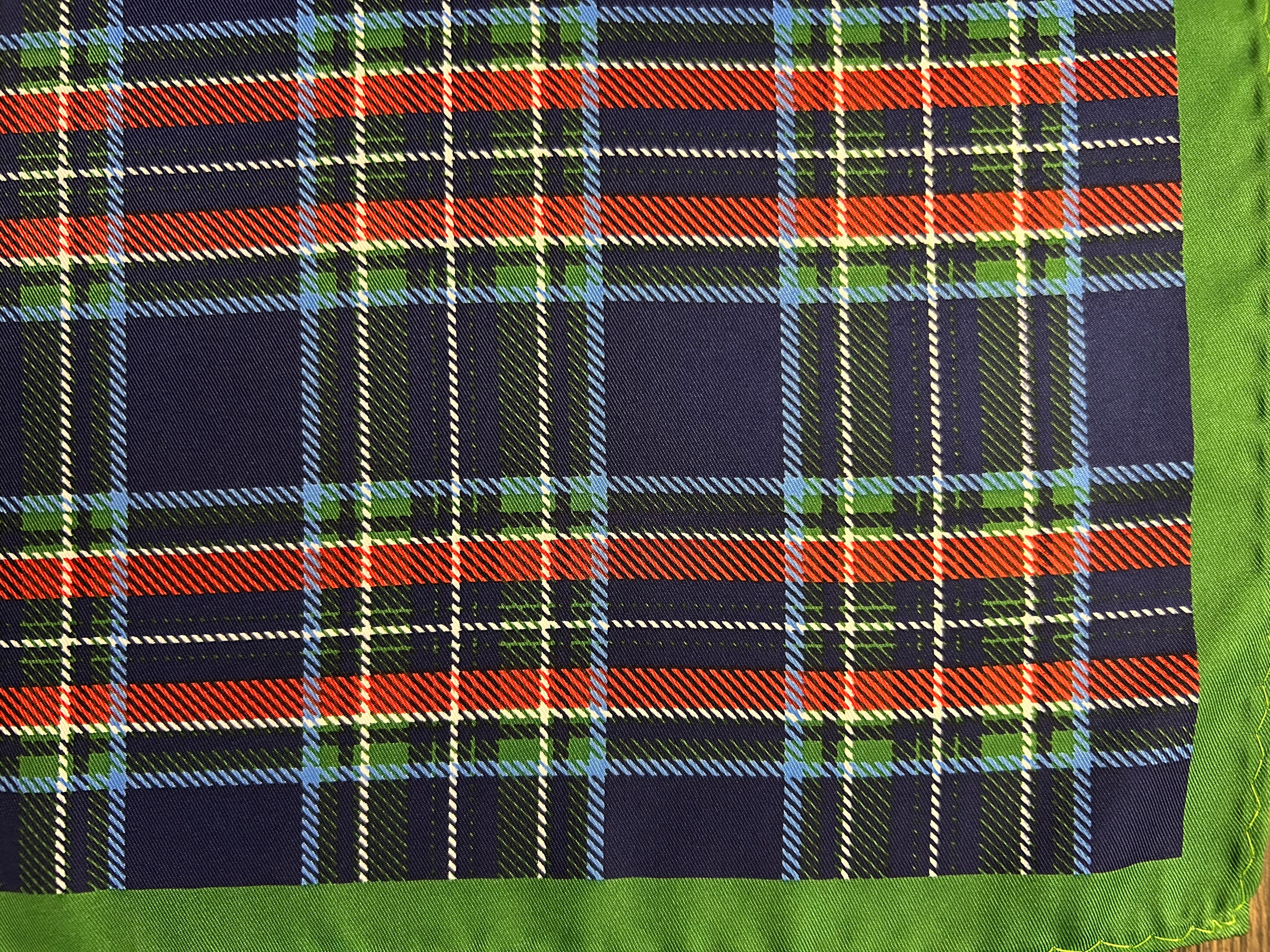 Highland Green Tartan Pocket Square