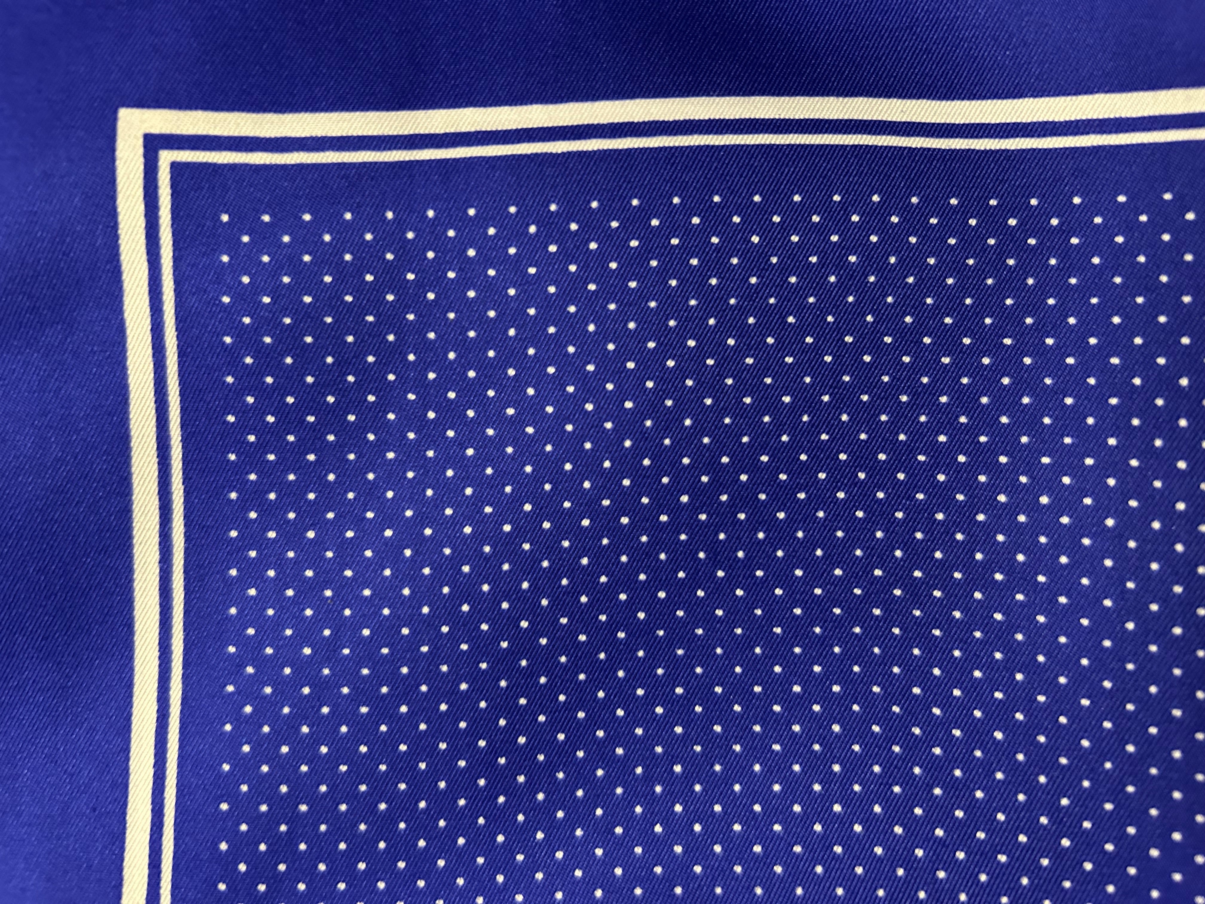 sleek royal blue pocket square