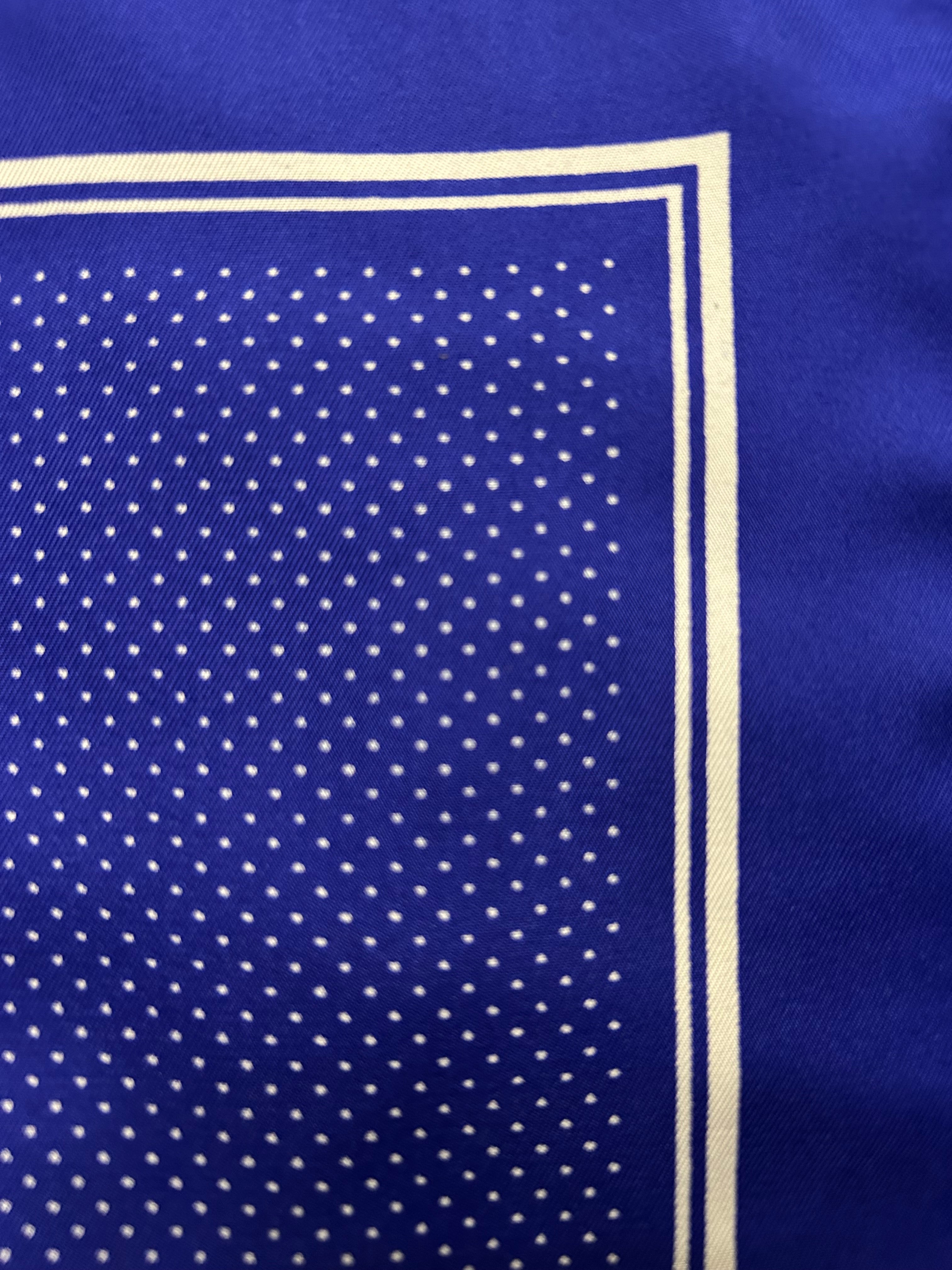 sleek royal blue pocket square