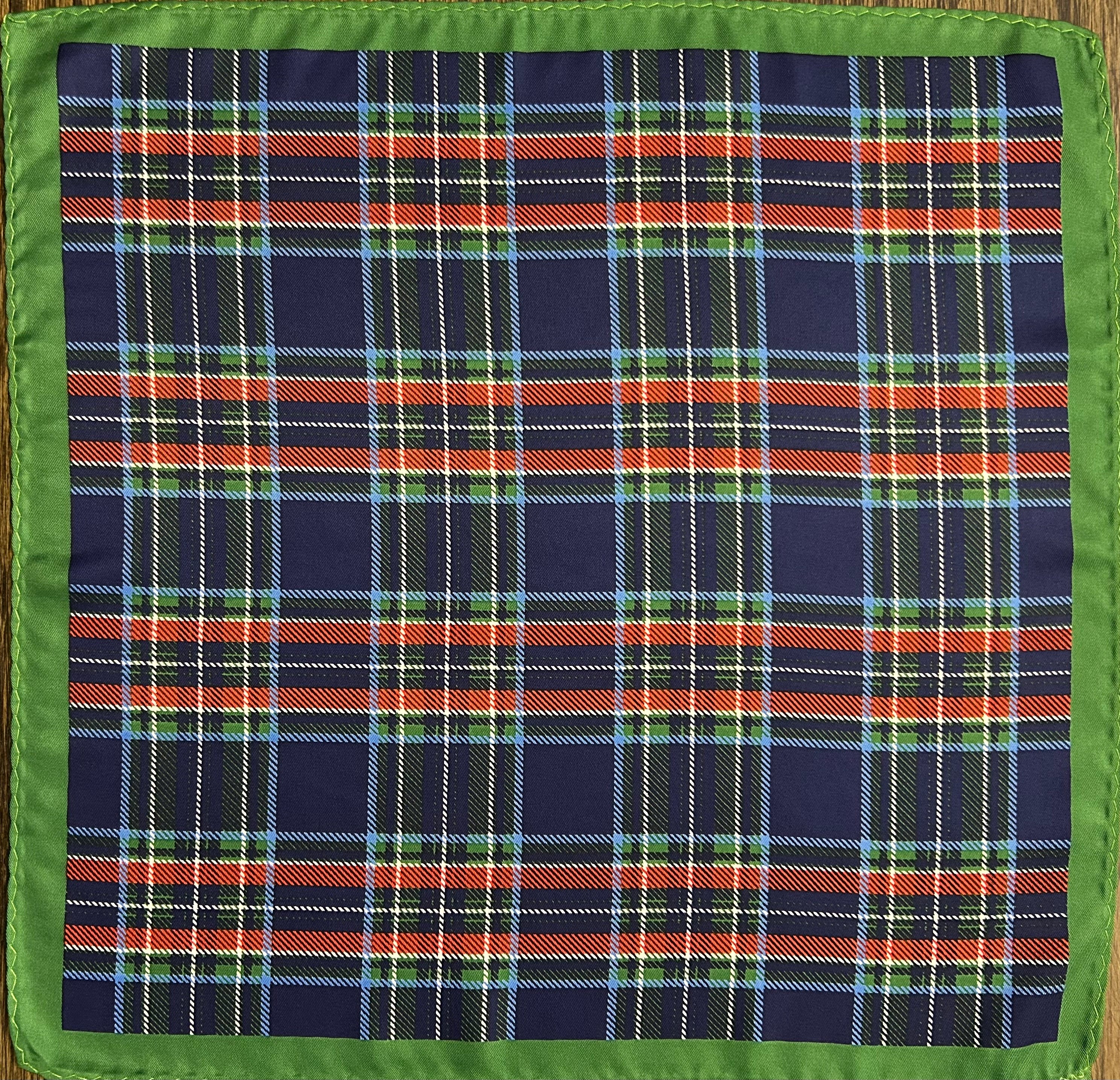 Highland Green Tartan Pocket Square