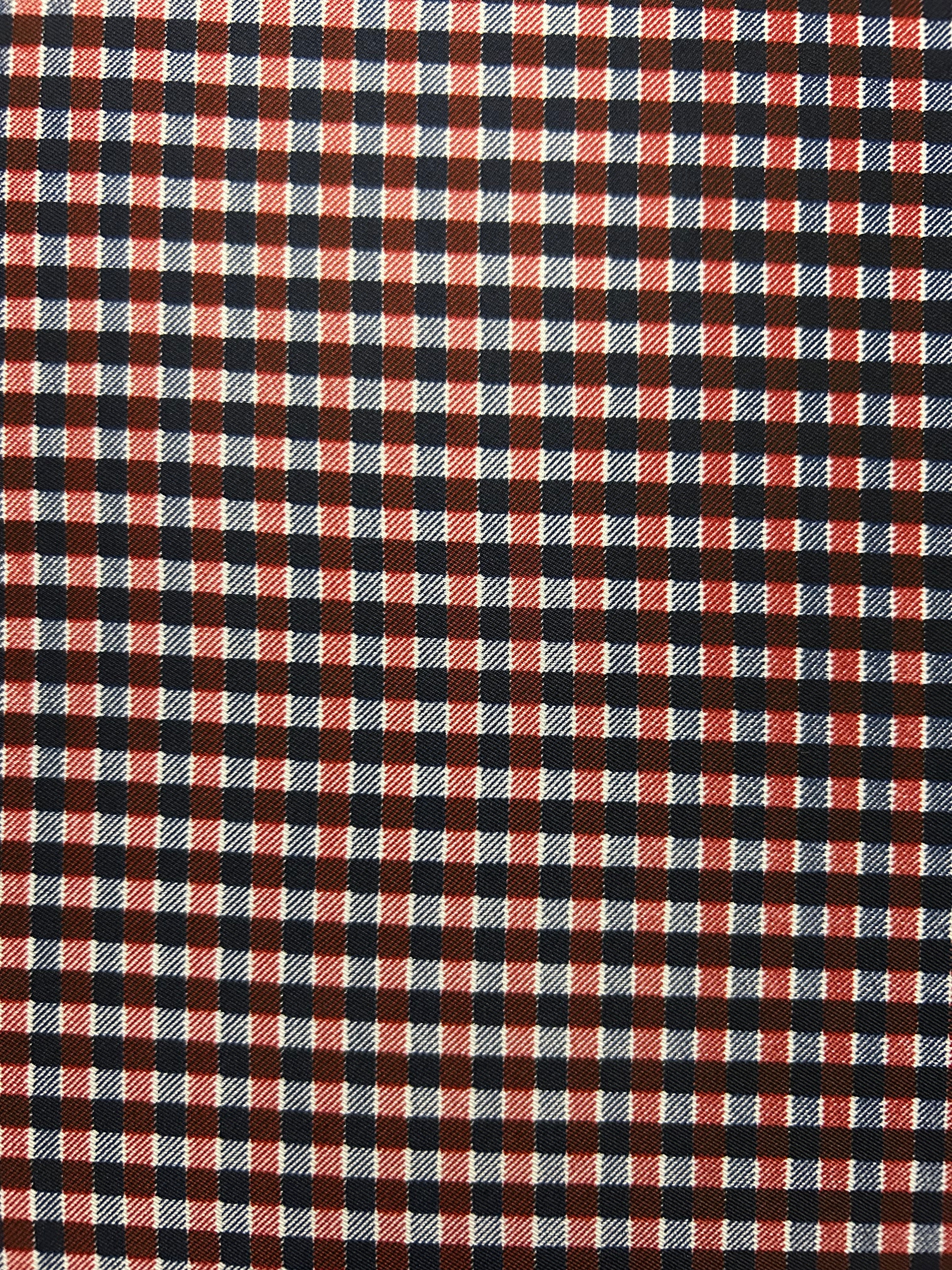 Crimson Check Elegance Pocket Square