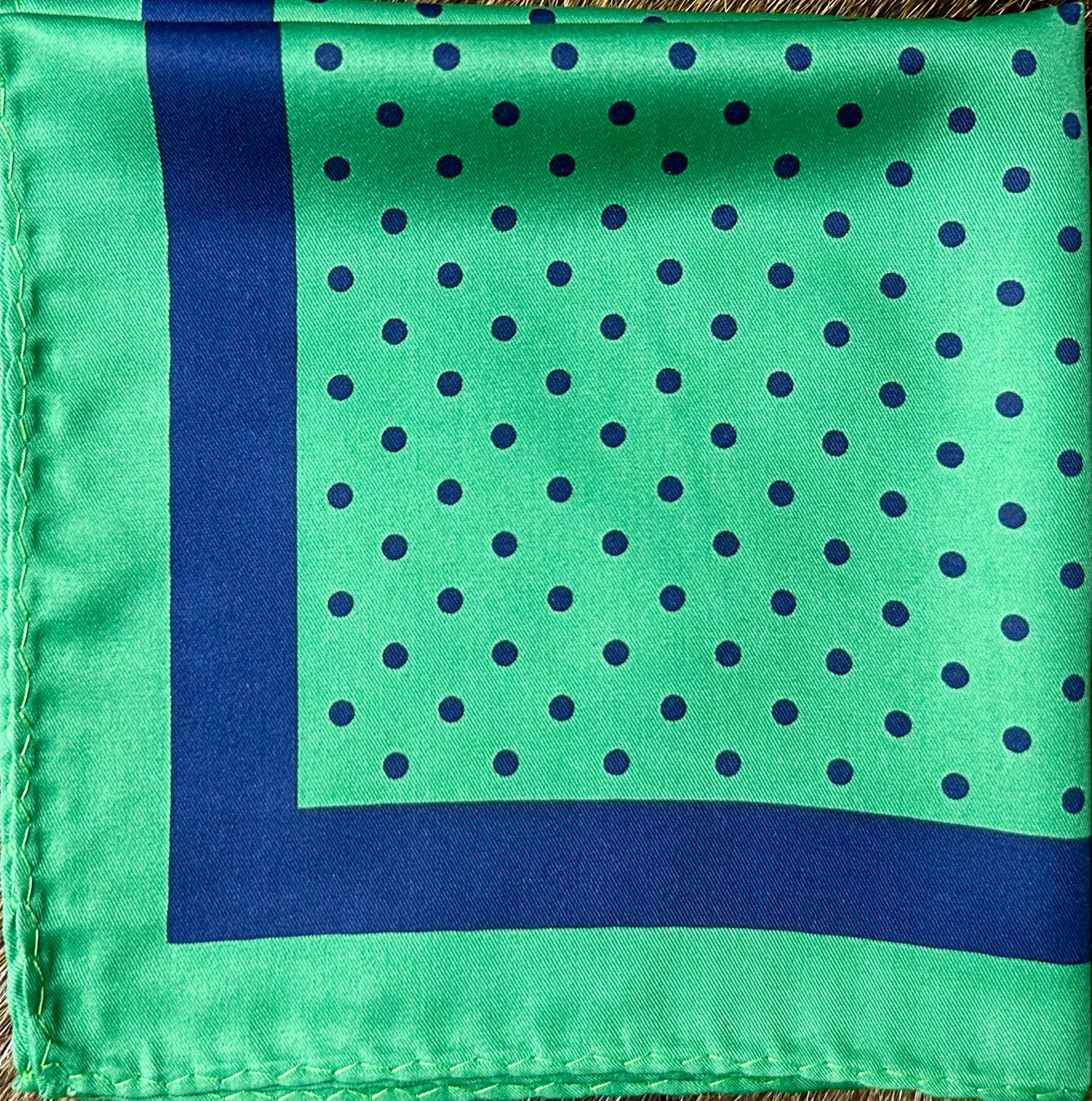 Emerald Dots Classic Pocket Square