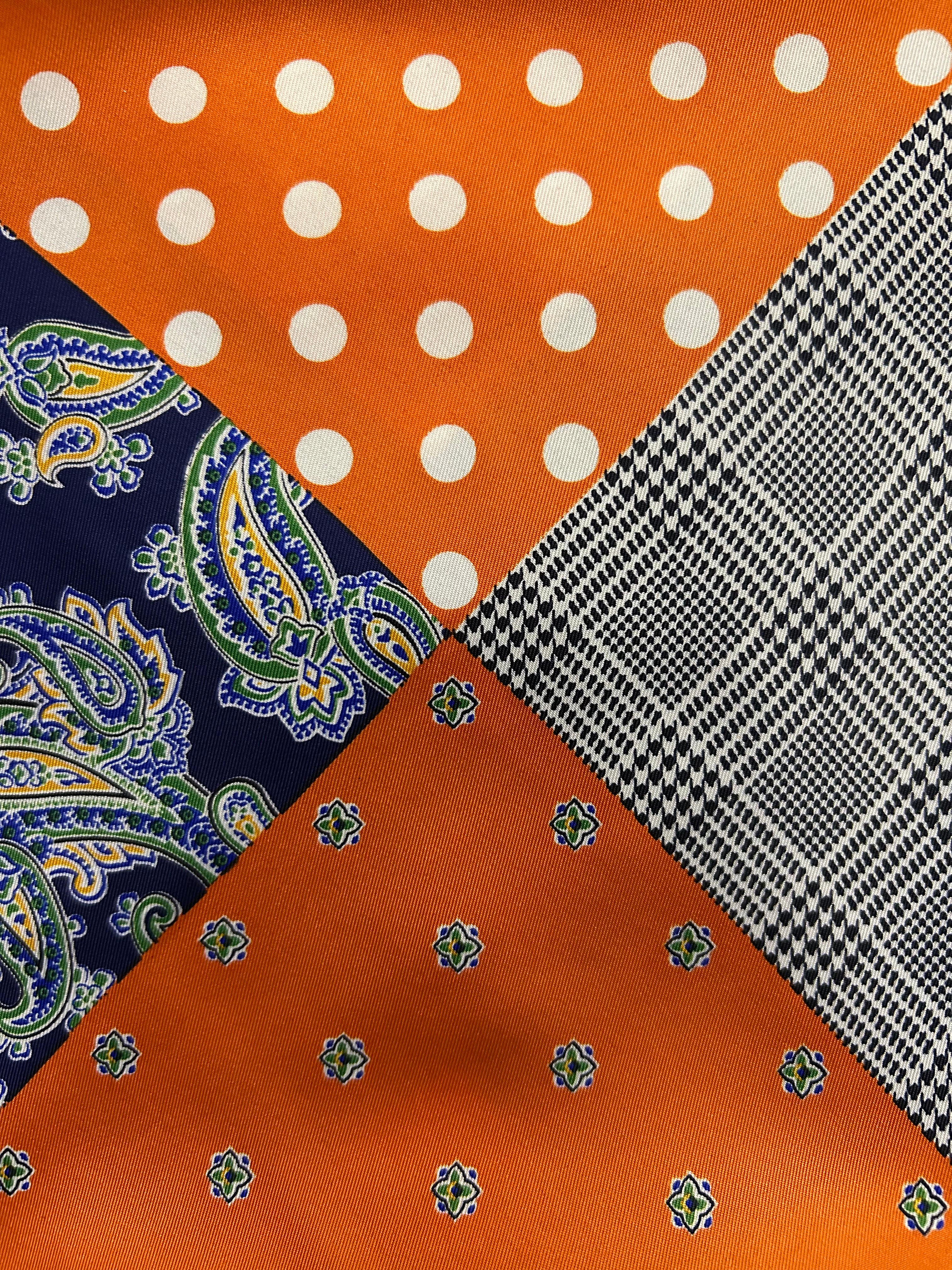stylish multi pattern pocket square