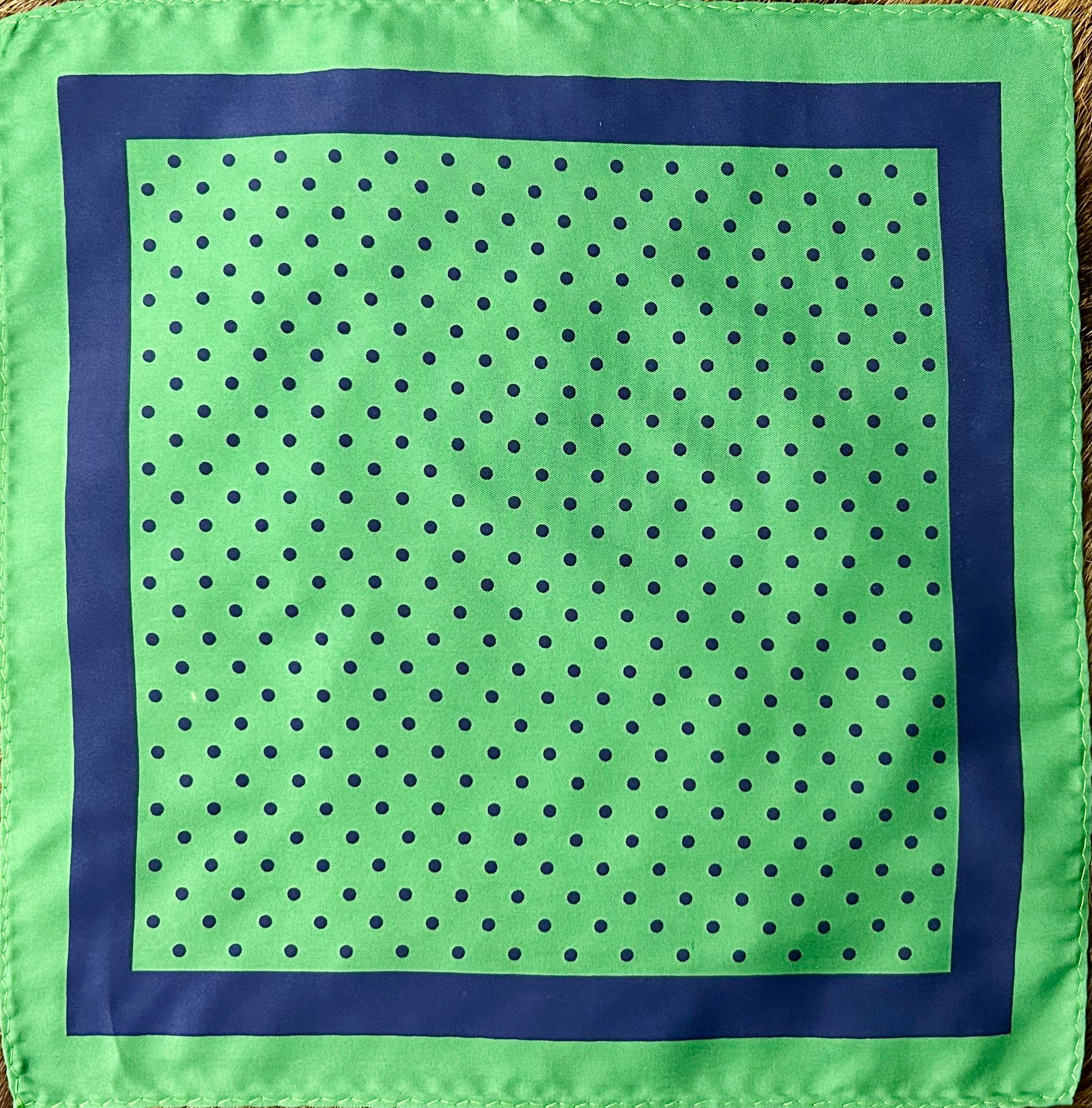Emerald Dots Classic Pocket Square
