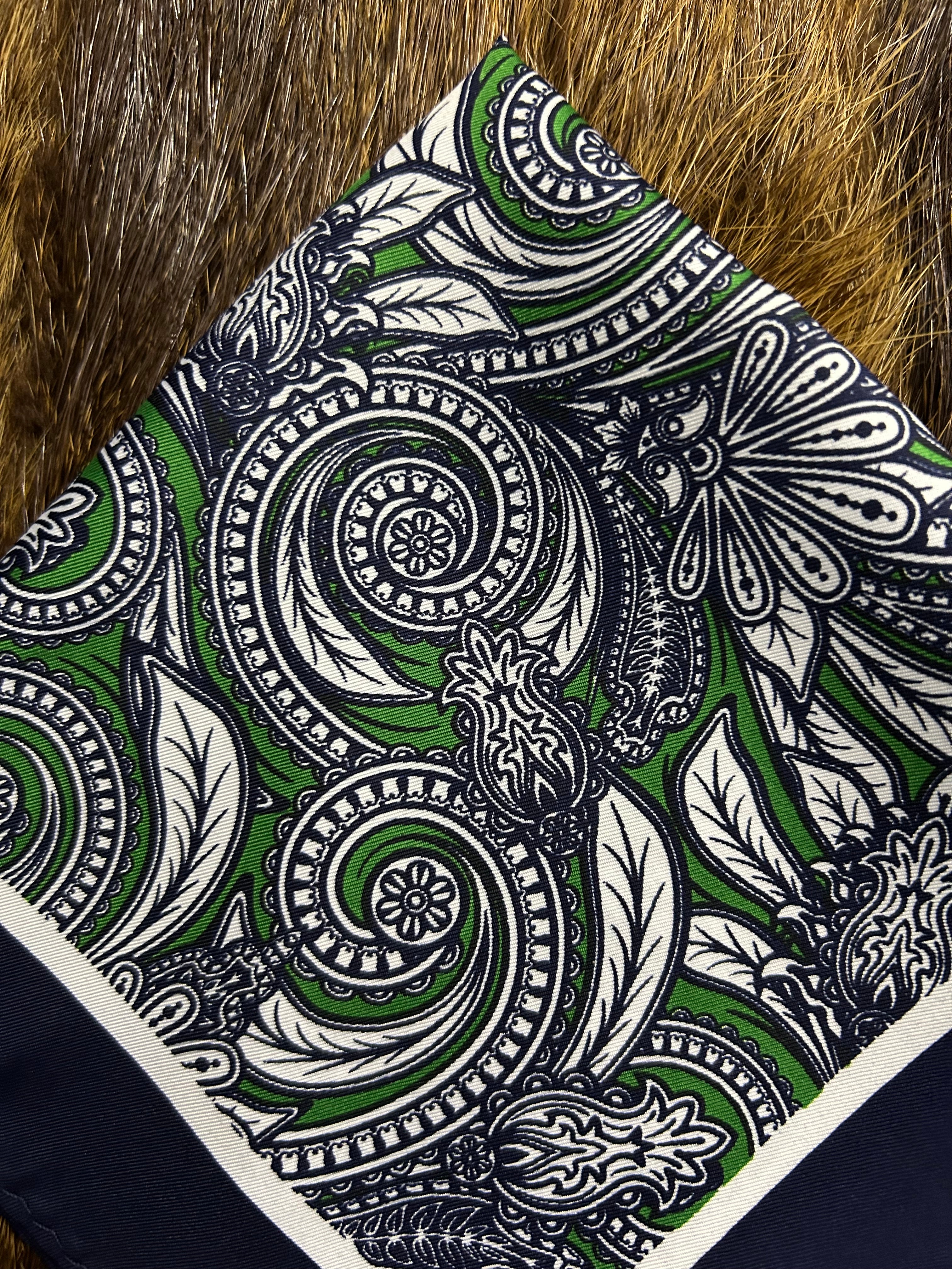 stylish pocket square with a navy