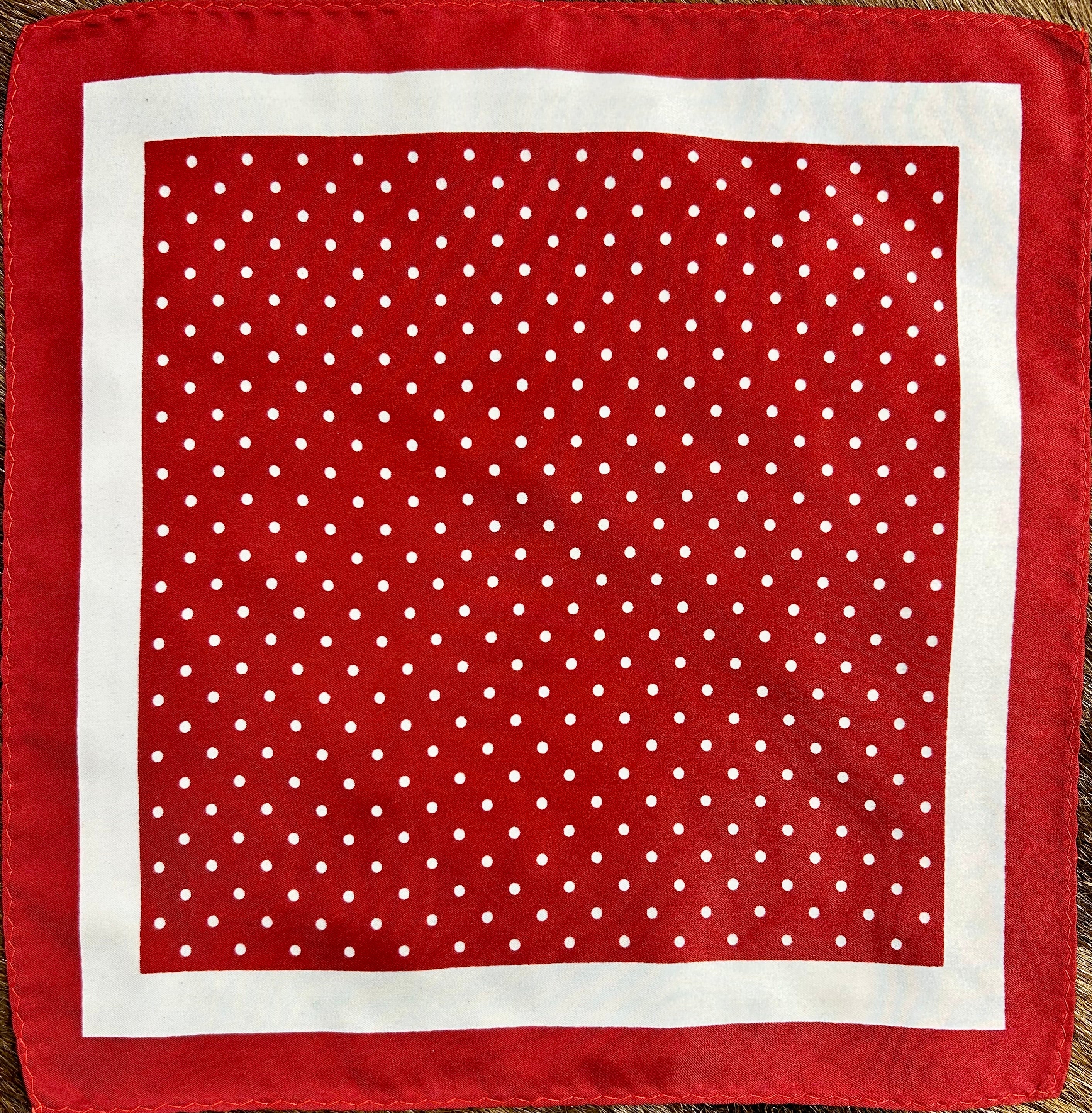 Scarlet Dots Pocket Square