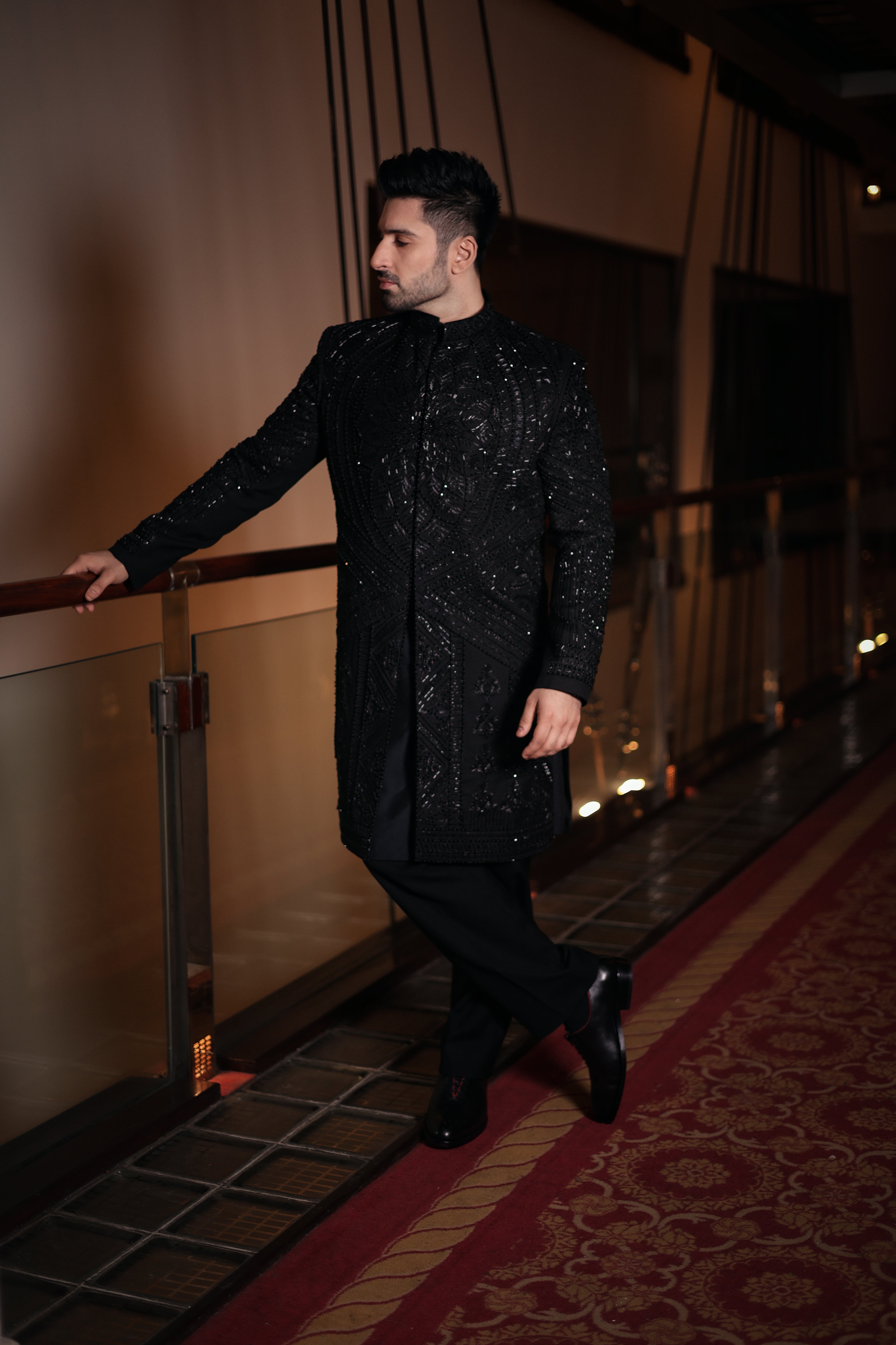 Noir Royale Embellished Sherwani
