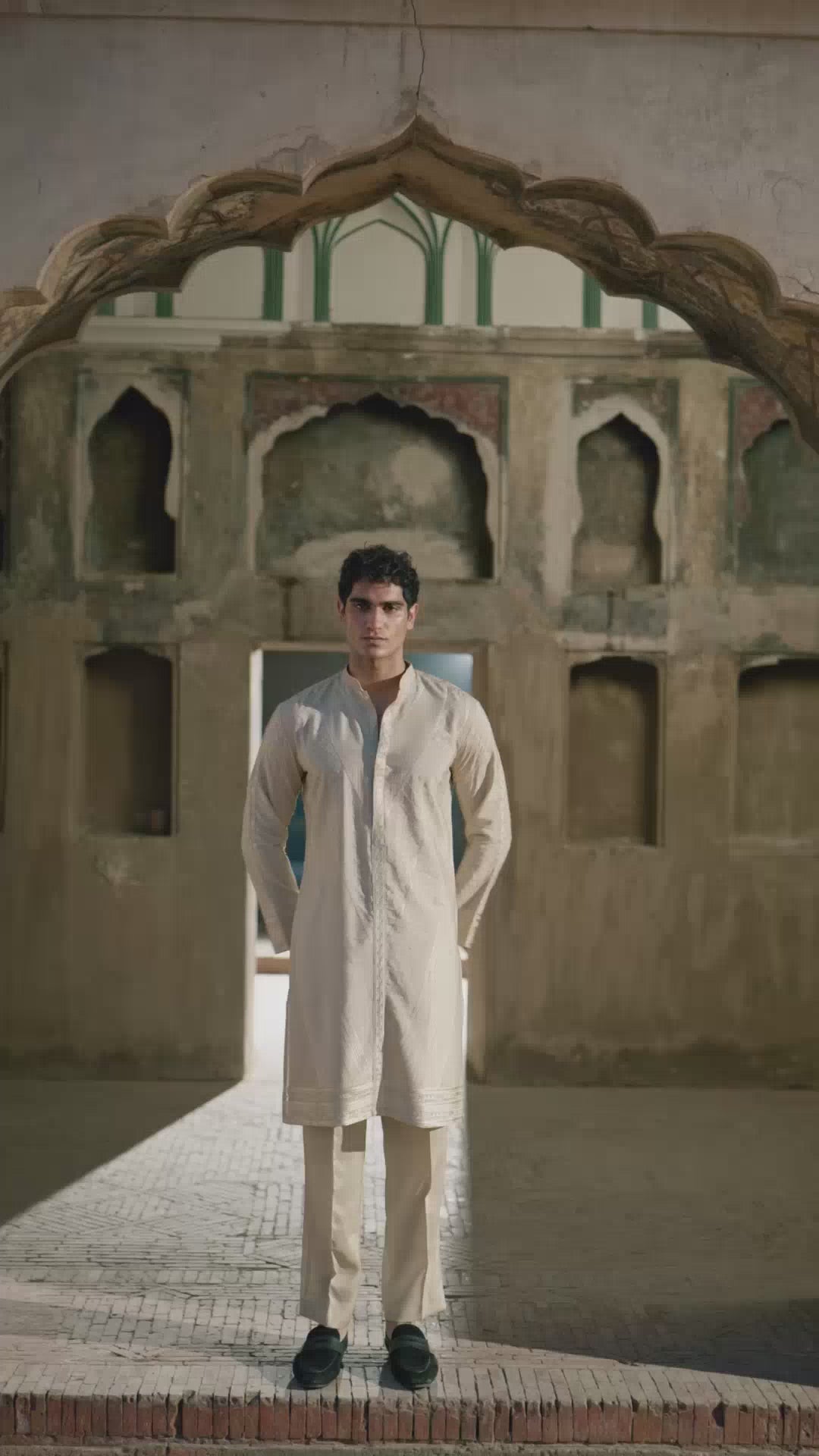 Ivory Sand Kurta Trouser