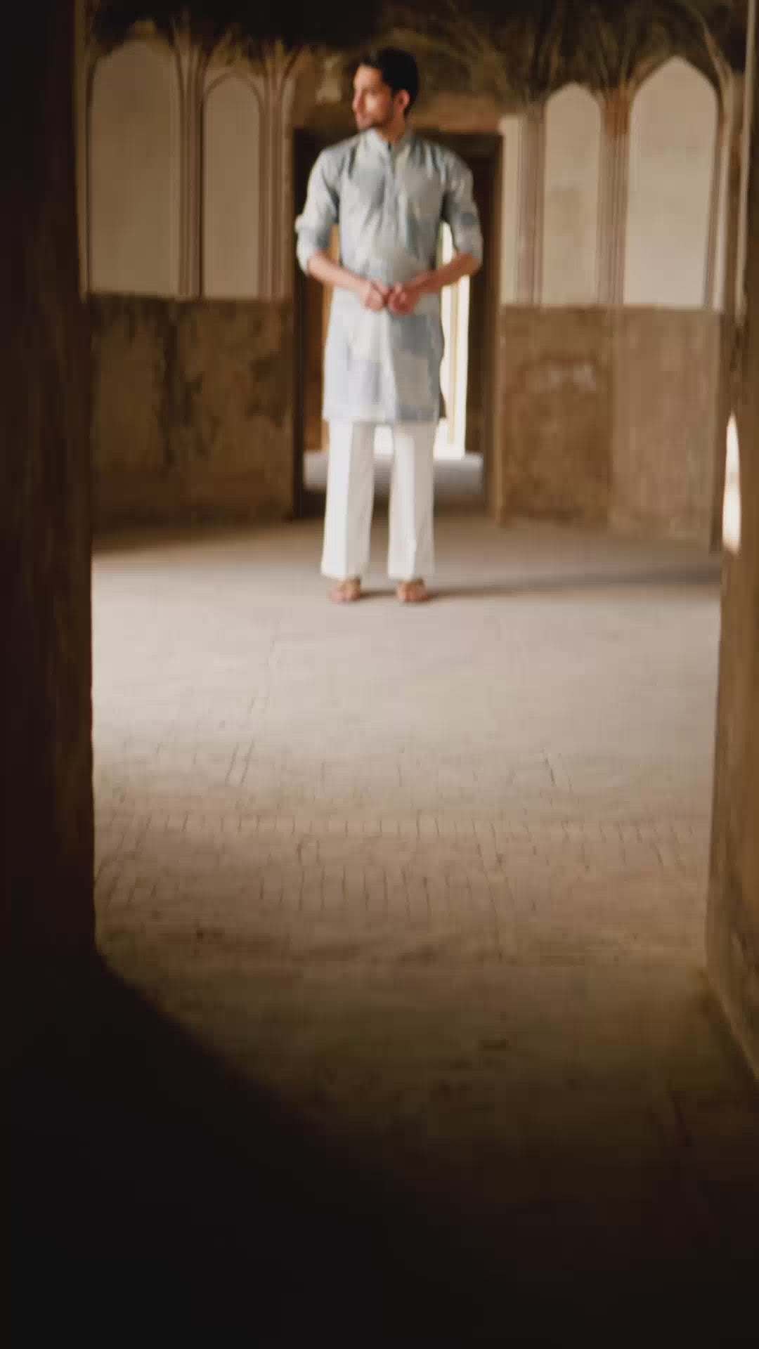 Powder Sky Kurta Trouser