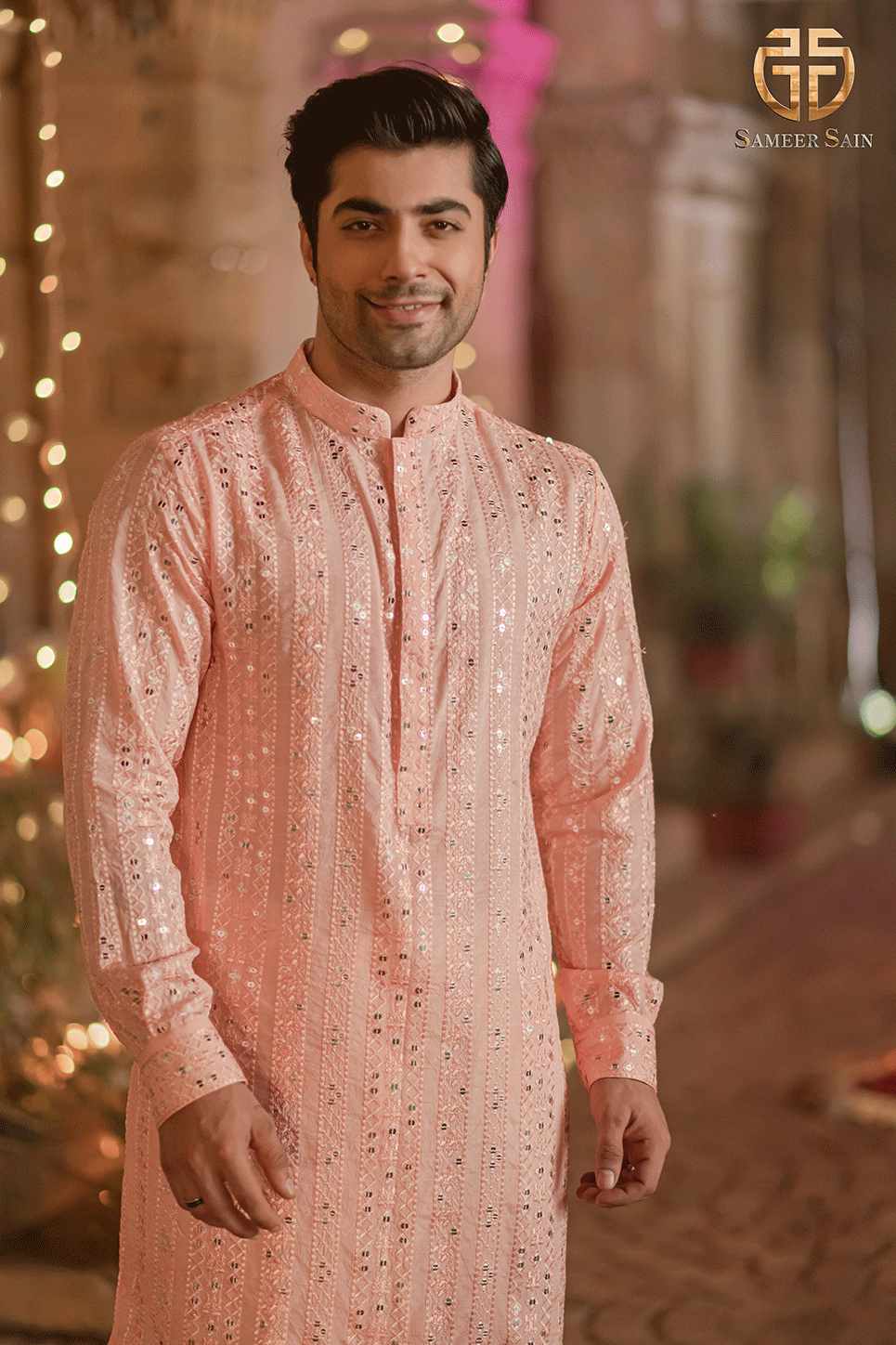 SOFT PINK KURTA AND TROUSER