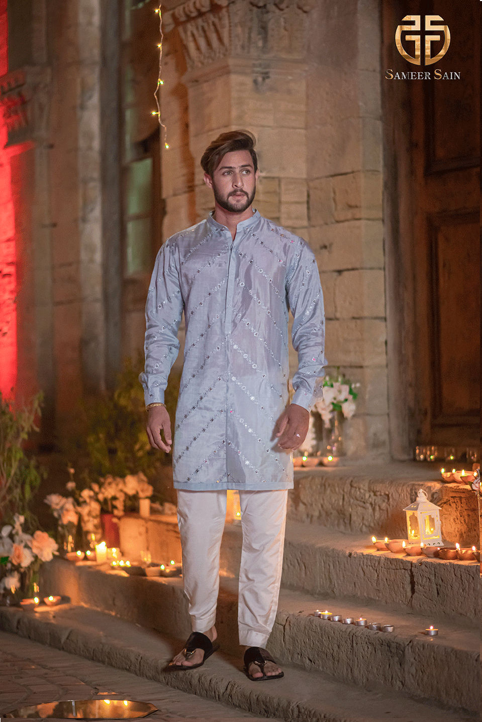 SKY BLUE KURTA AND TROUSER