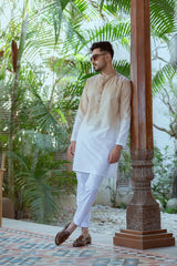 White Tie and Dye Kurta