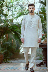 Off white patch work Kurta