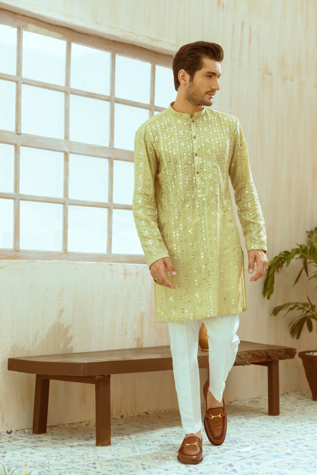 Pista Green Kurta Pajama