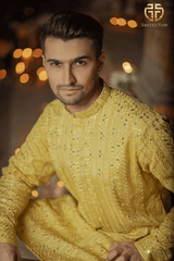 Yellow kurta and trouser