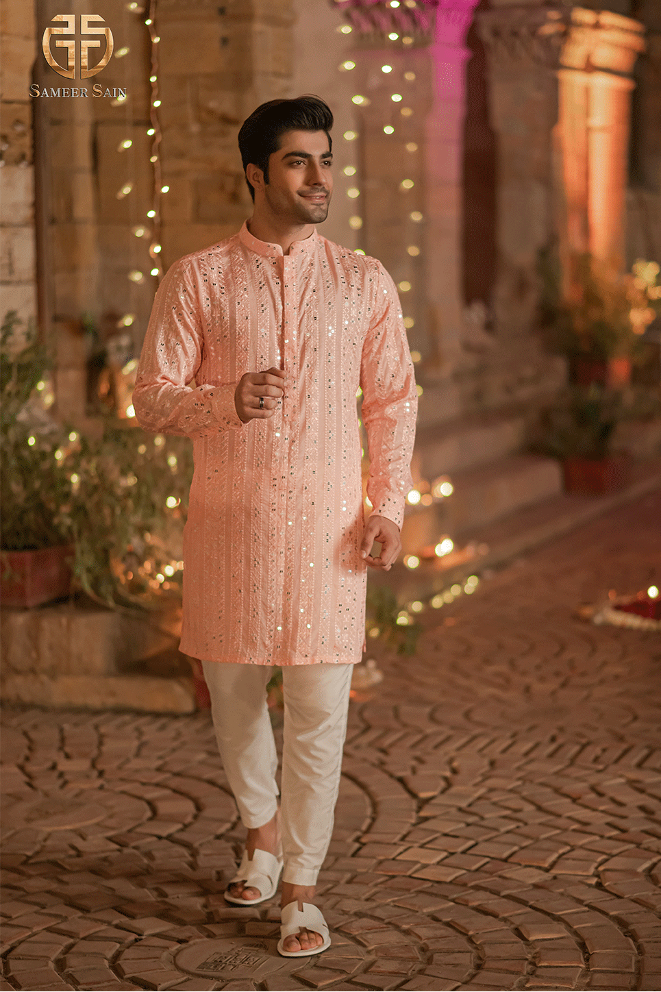 SOFT PINK KURTA AND TROUSER