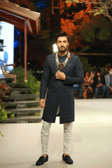 Navy Blue Sherwani