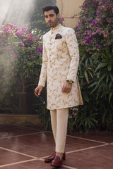 Skin Embroidered Sherwani